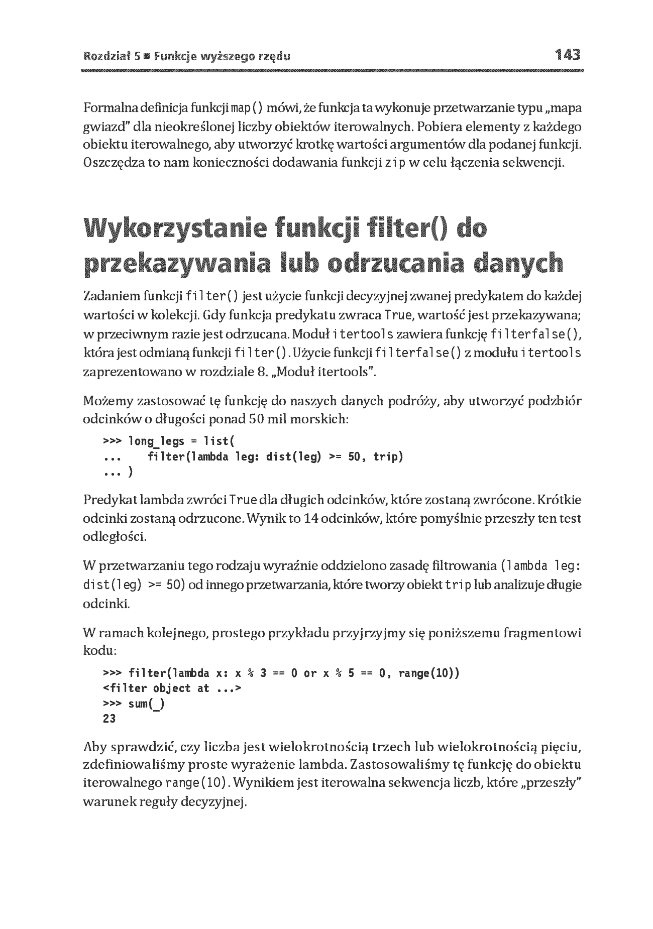 Fragment „Programowanie funkcyjne w Pythonie. Jak pisać zwięzły, wydajny i ekspresywny kod. Wydanie III” — strona 23 z 30