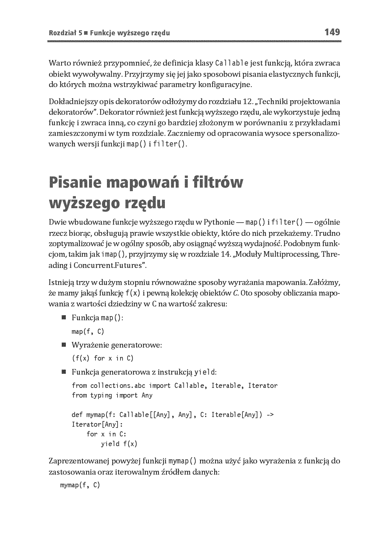 Fragment „Programowanie funkcyjne w Pythonie. Jak pisać zwięzły, wydajny i ekspresywny kod. Wydanie III” — strona 29 z 30