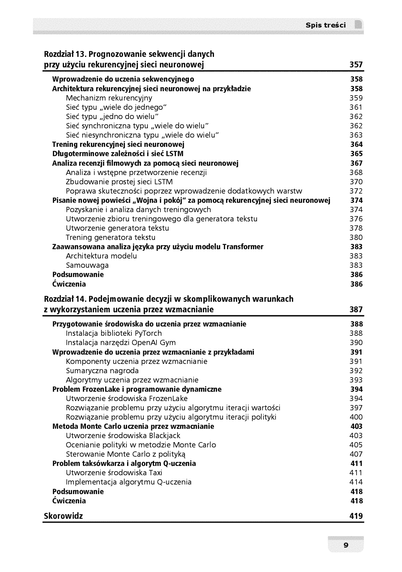 Fragment „Python. Uczenie maszynowe w przykładach. TensorFlow 2, PyTorch i scikit-learn. Wydanie III” — strona 9 z 30
