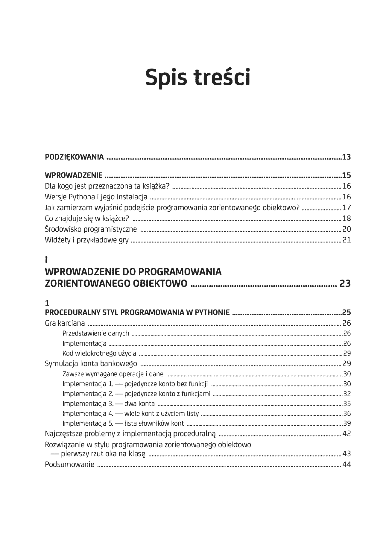 Fragment „Python zorientowany obiektowo. Programowanie gier i graficznych interfejsów użytkownika” — strona 3 z 30