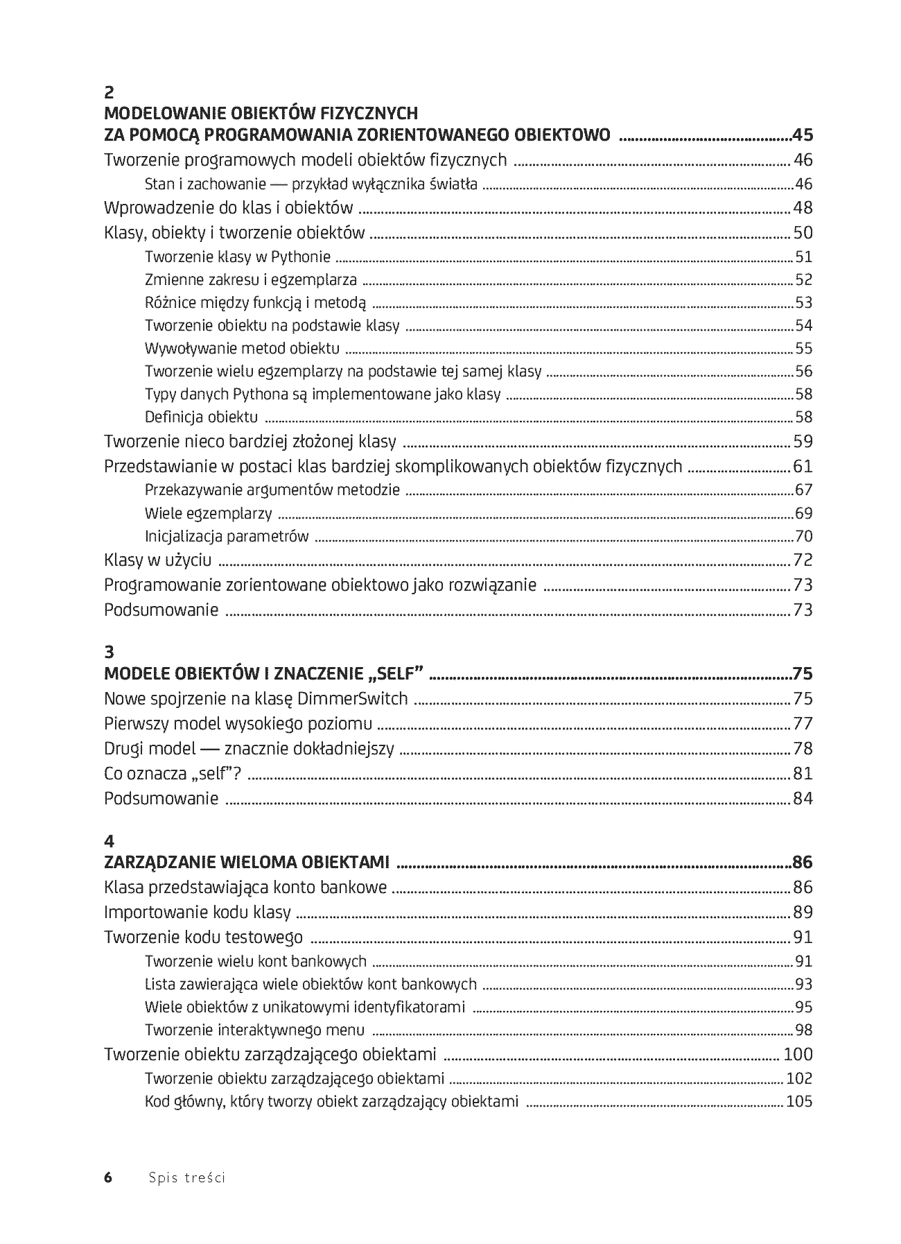 Fragment „Python zorientowany obiektowo. Programowanie gier i graficznych interfejsów użytkownika” — strona 4 z 30