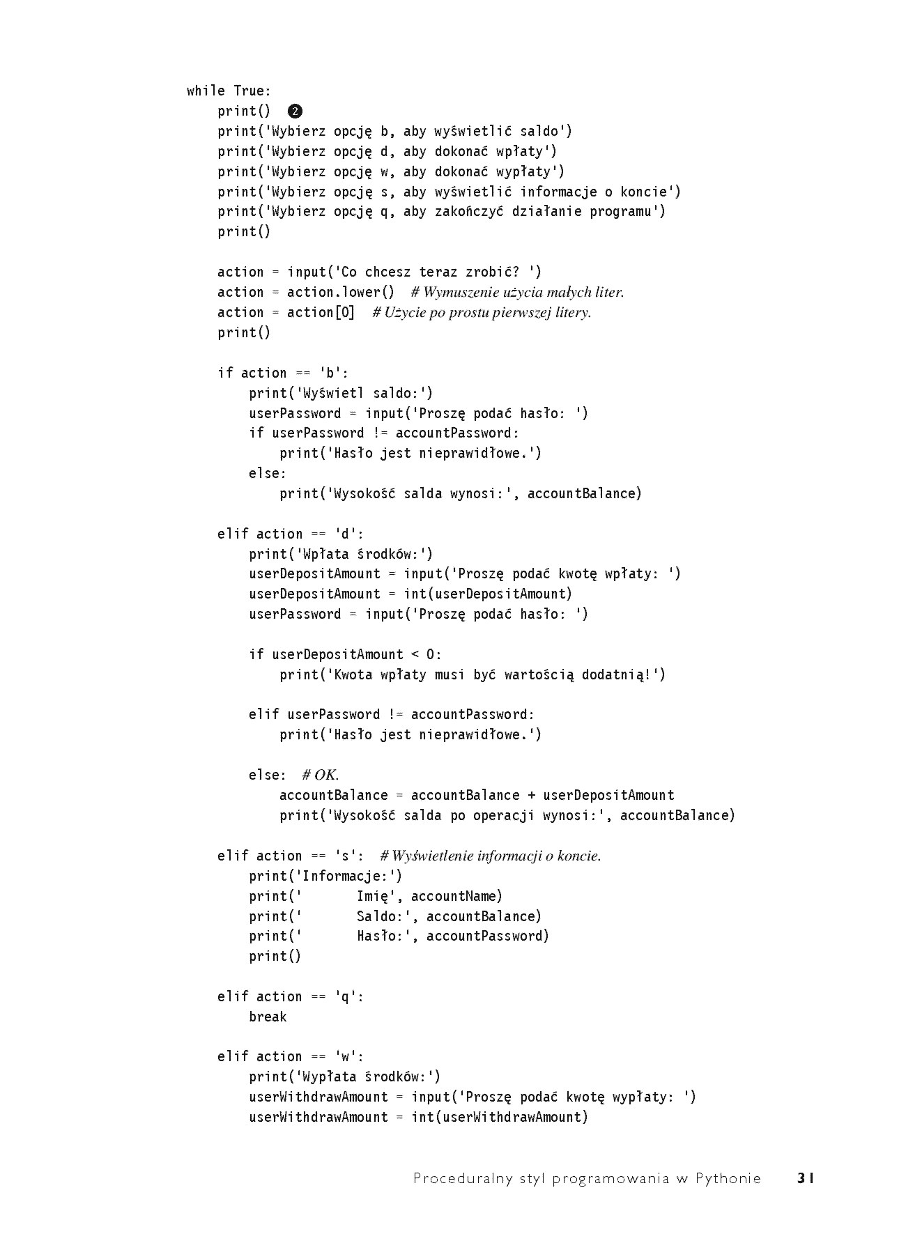 Fragment „Python zorientowany obiektowo. Programowanie gier i graficznych interfejsów użytkownika” — strona 17 z 30