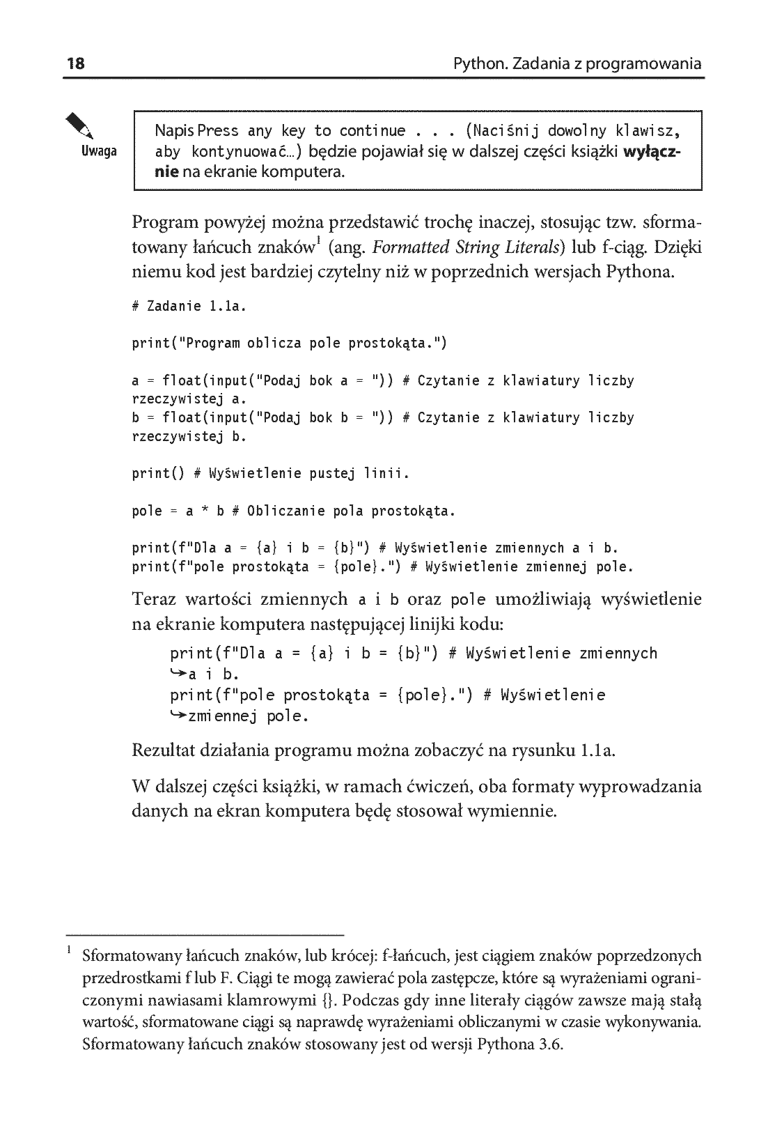 Fragment „Python. Zadania z programowania. Przykładowe imperatywne rozwiązania” — strona 8 z 16