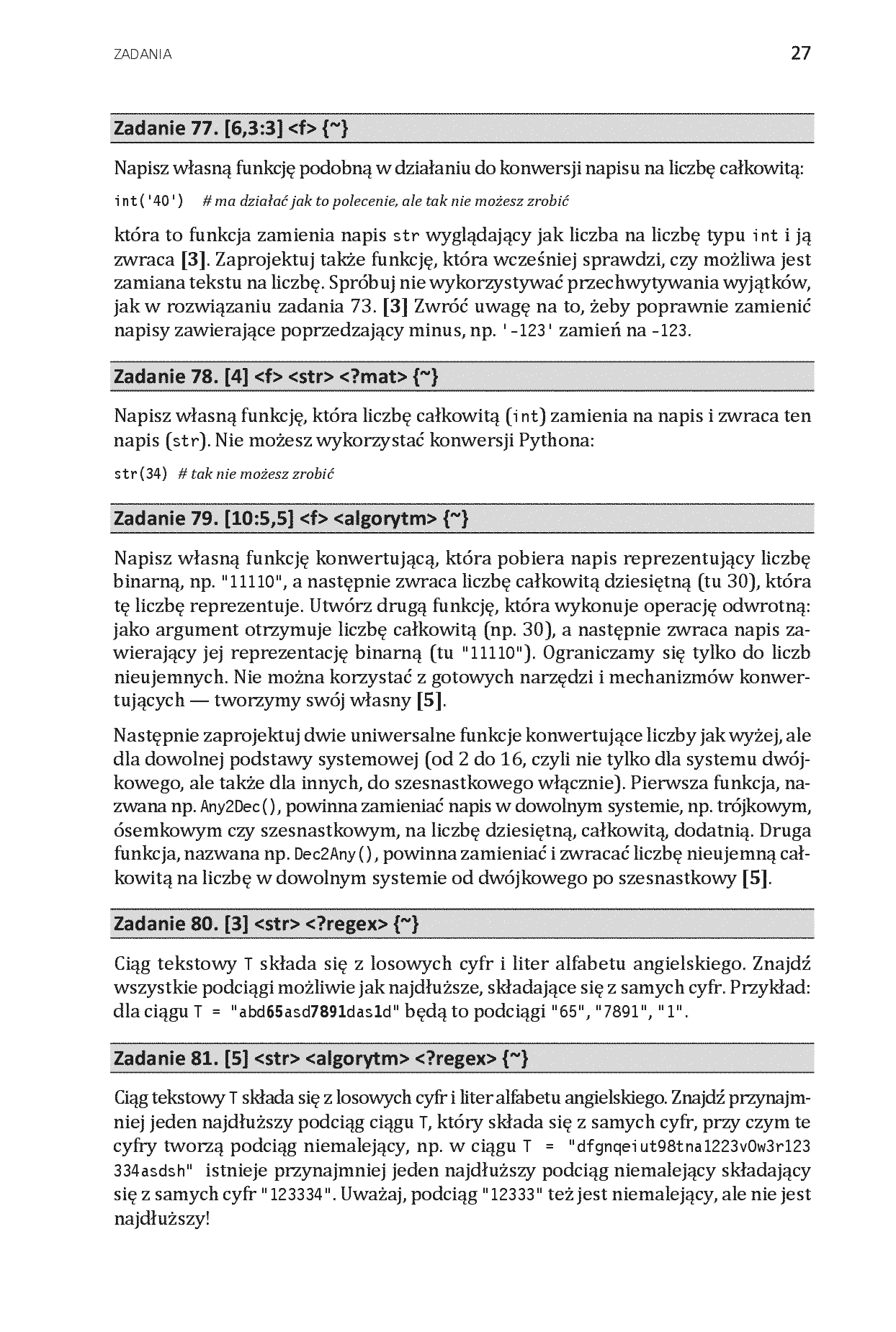 Fragment „Python. Zbiór zadań z rozwiązaniami” — strona 13 z 26