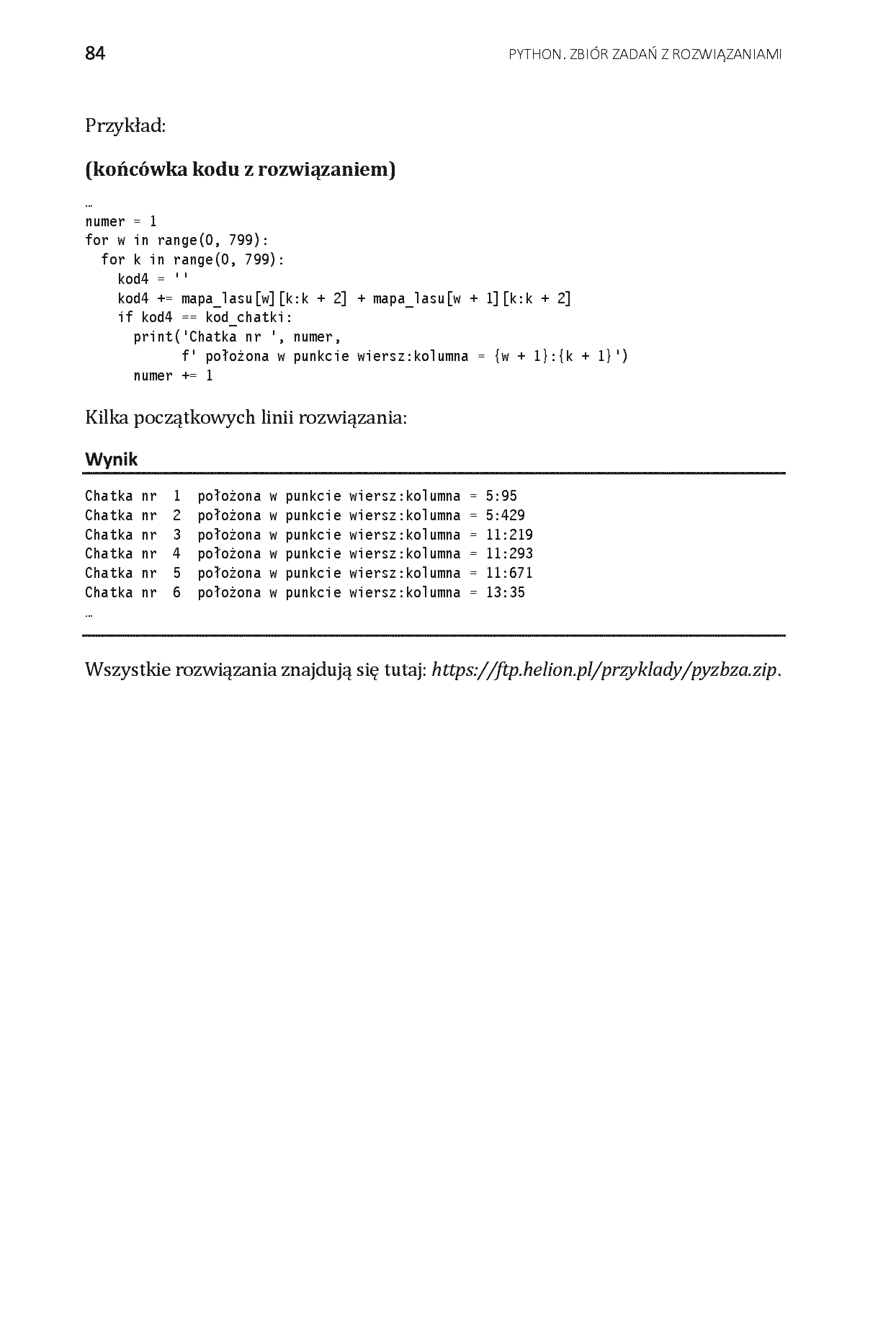Fragment „Python. Zbiór zadań z rozwiązaniami” — strona 16 z 26