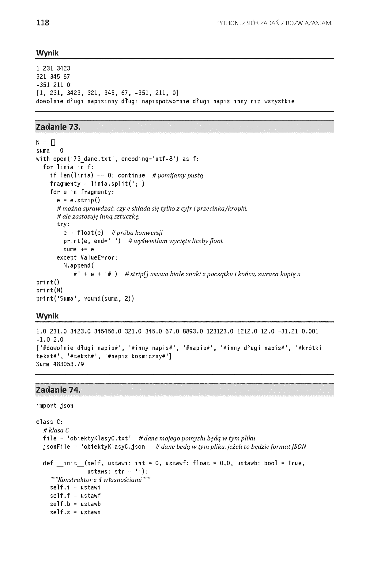 Fragment „Python. Zbiór zadań z rozwiązaniami” — strona 18 z 26