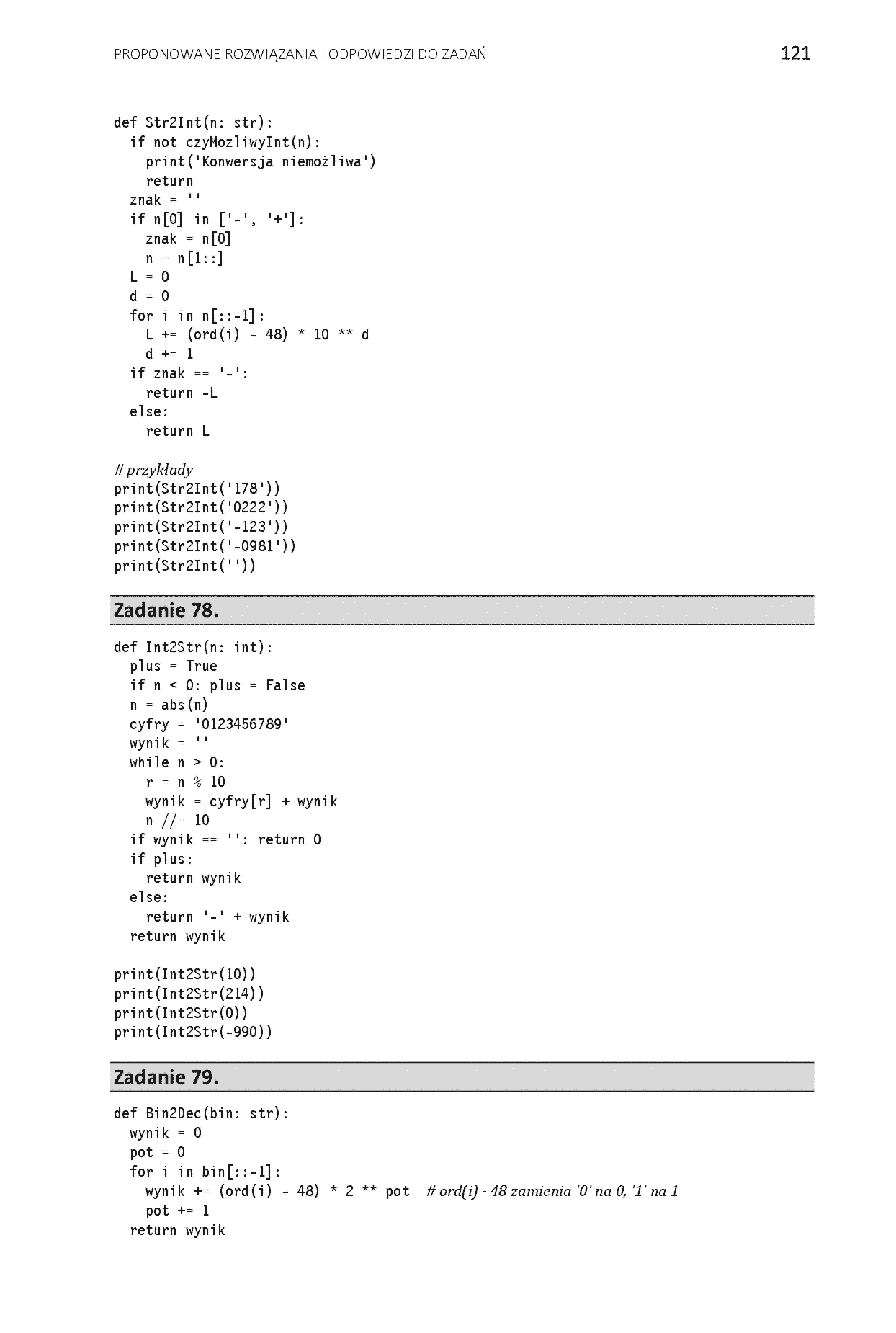 Fragment „Python. Zbiór zadań z rozwiązaniami” — strona 21 z 26