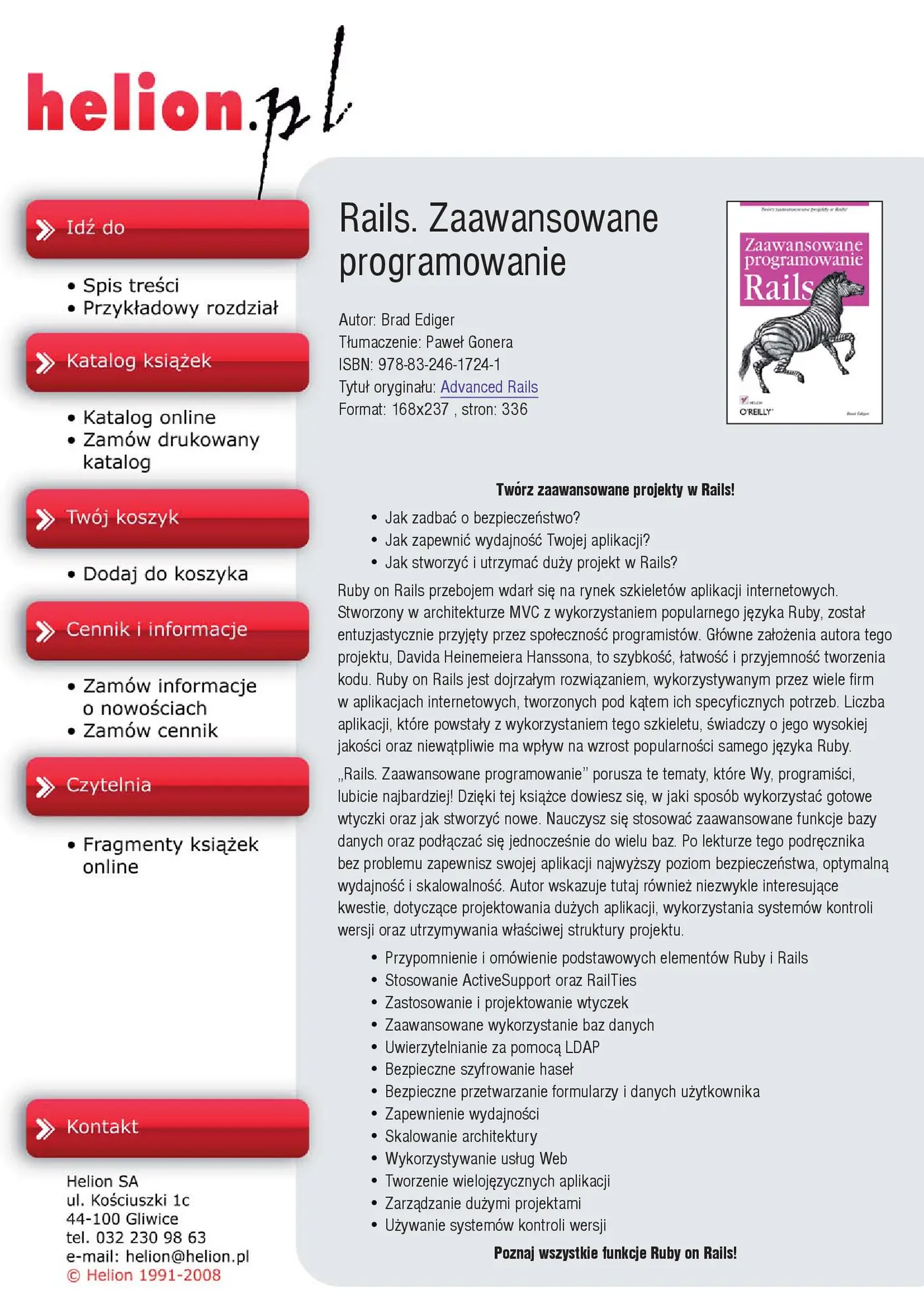 Fragment „Rails. Zaawansowane programowanie” — strona 1 z 30