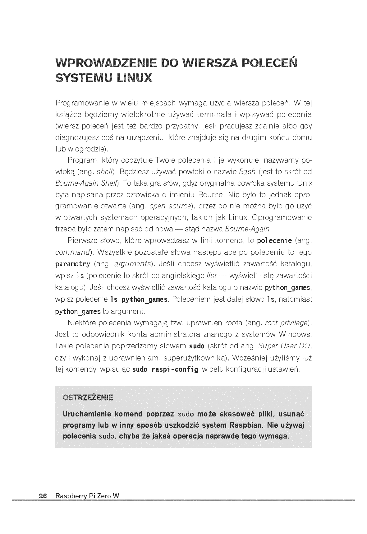Fragment „Raspberry Pi Zero W. Kontrolery, czujniki, sterowniki i gadżety” — strona 22 z 28