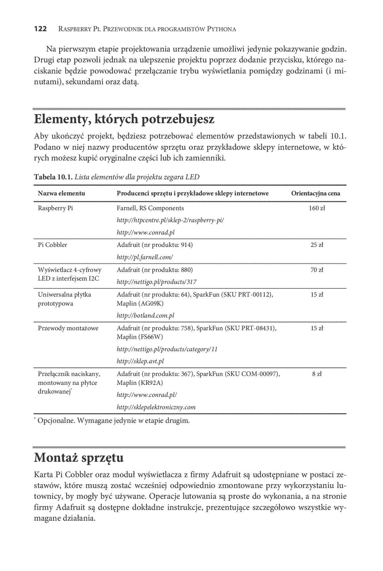 Fragment „Raspberry Pi. Przewodnik dla programistów Pythona” — strona 8 z 28