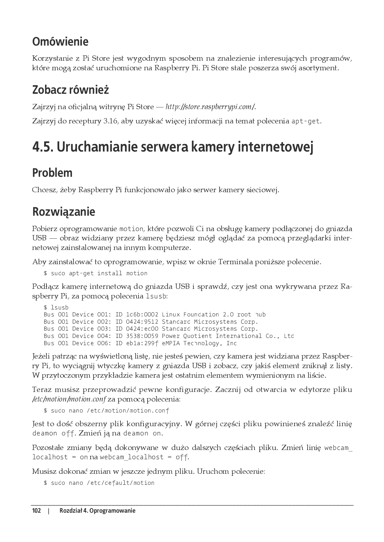 Fragment „Raspberry Pi. Receptury” — strona 18 z 30