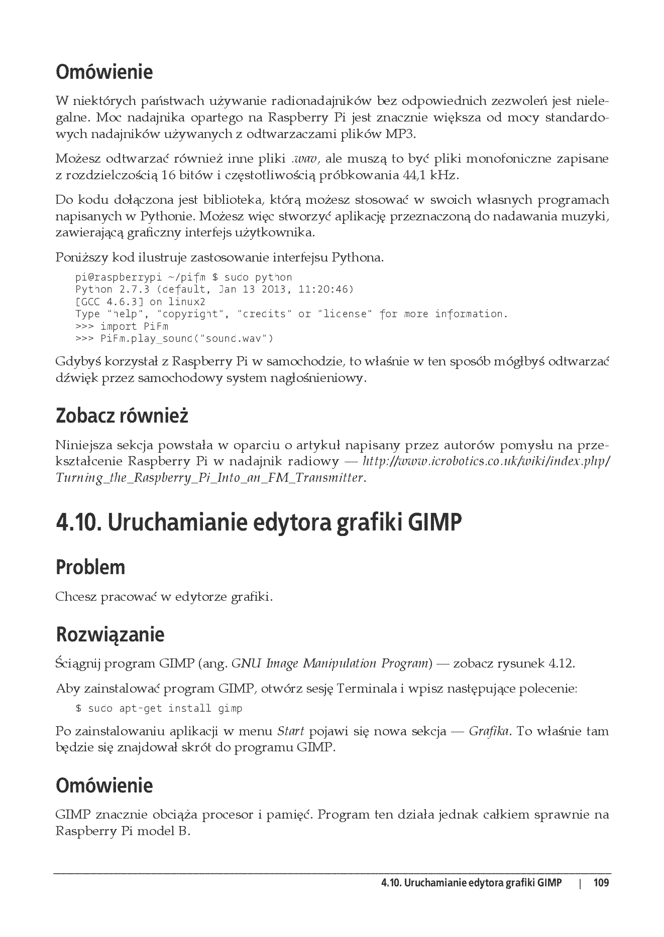 Fragment „Raspberry Pi. Receptury” — strona 25 z 30