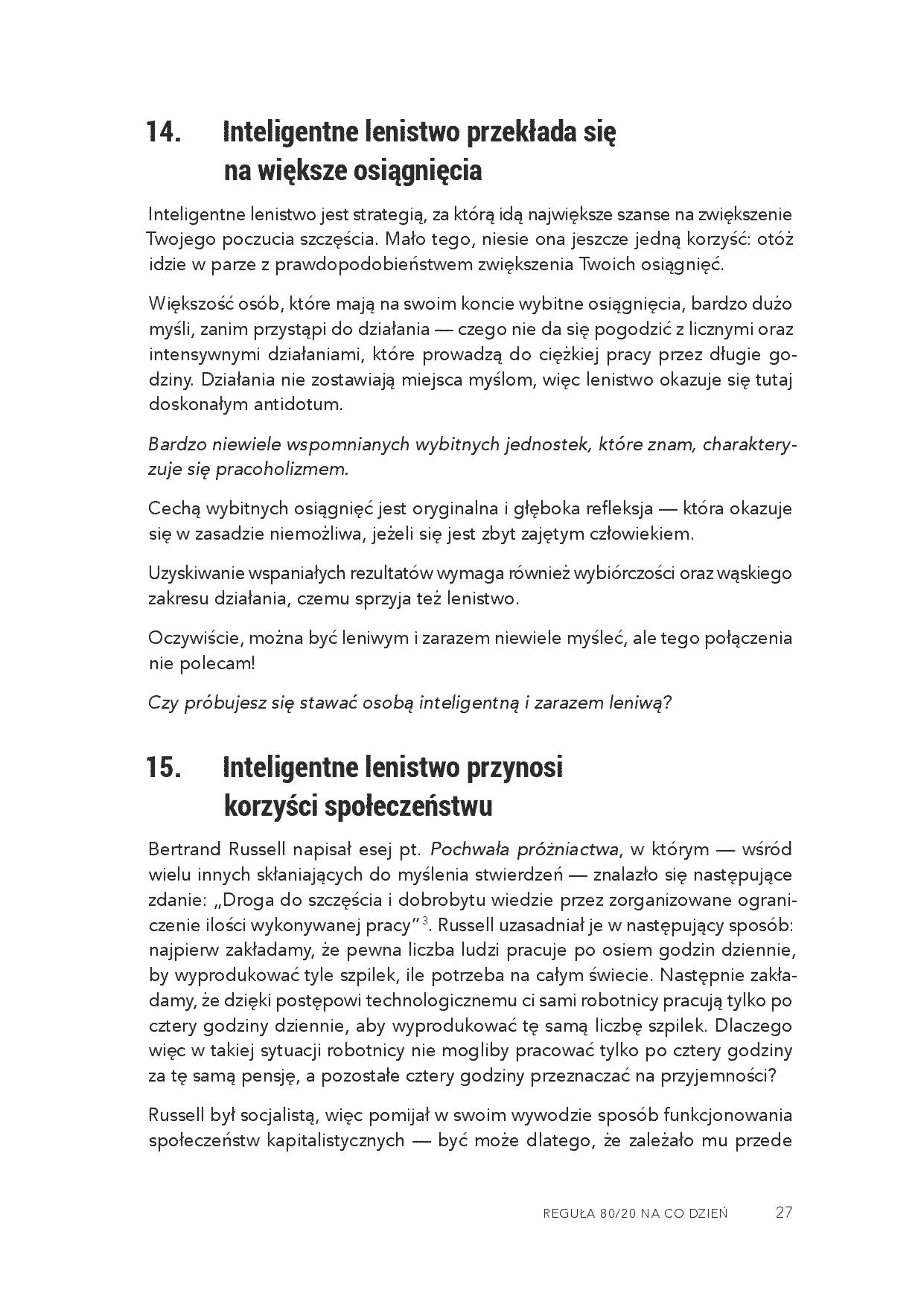 Fragment „Reguła 80/20 na co dzień. Prosta droga do bogatszego i pełniejszego życia” — strona 11 z 18