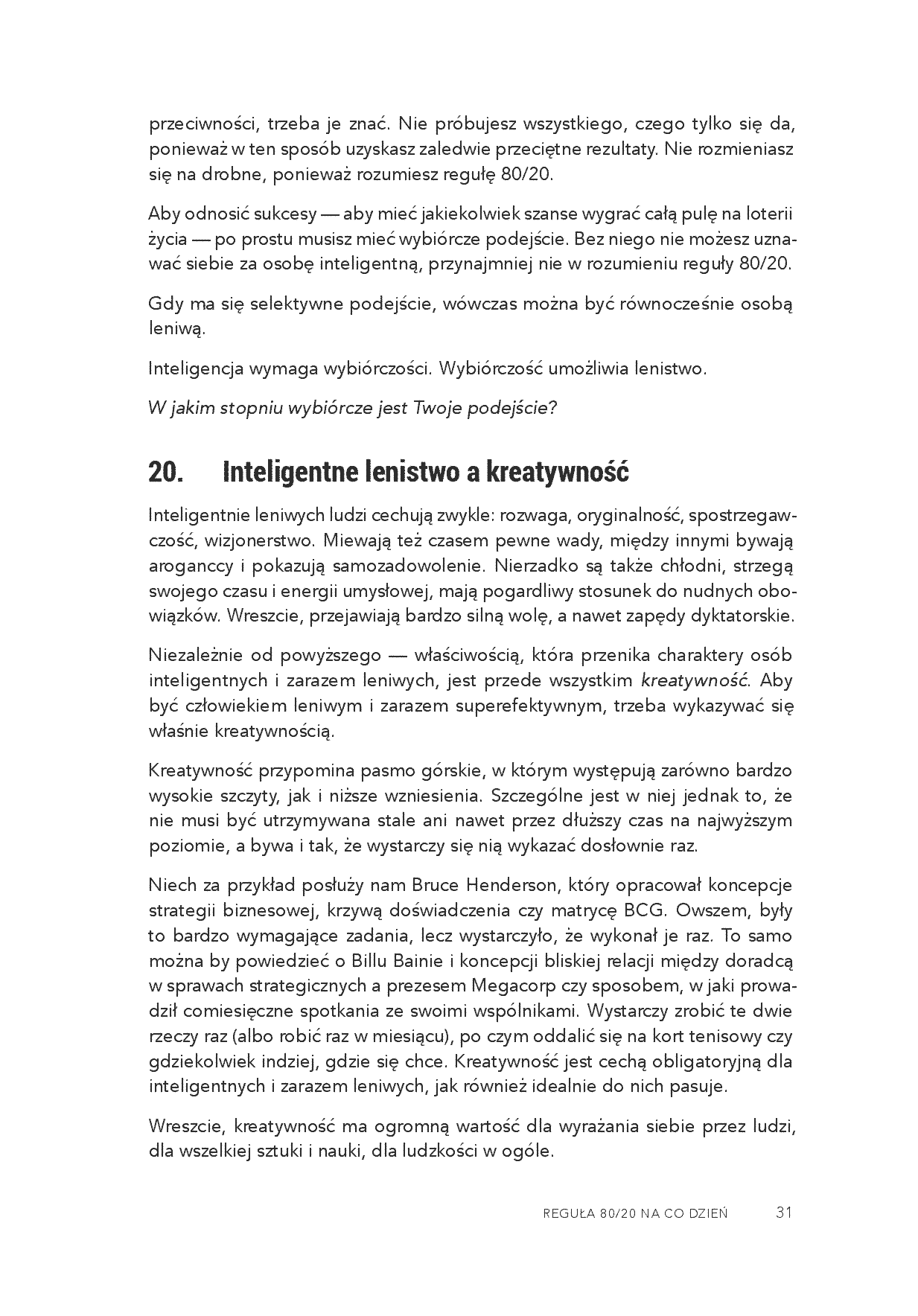 Fragment „Reguła 80/20 na co dzień. Prosta droga do bogatszego i pełniejszego życia” — strona 15 z 18