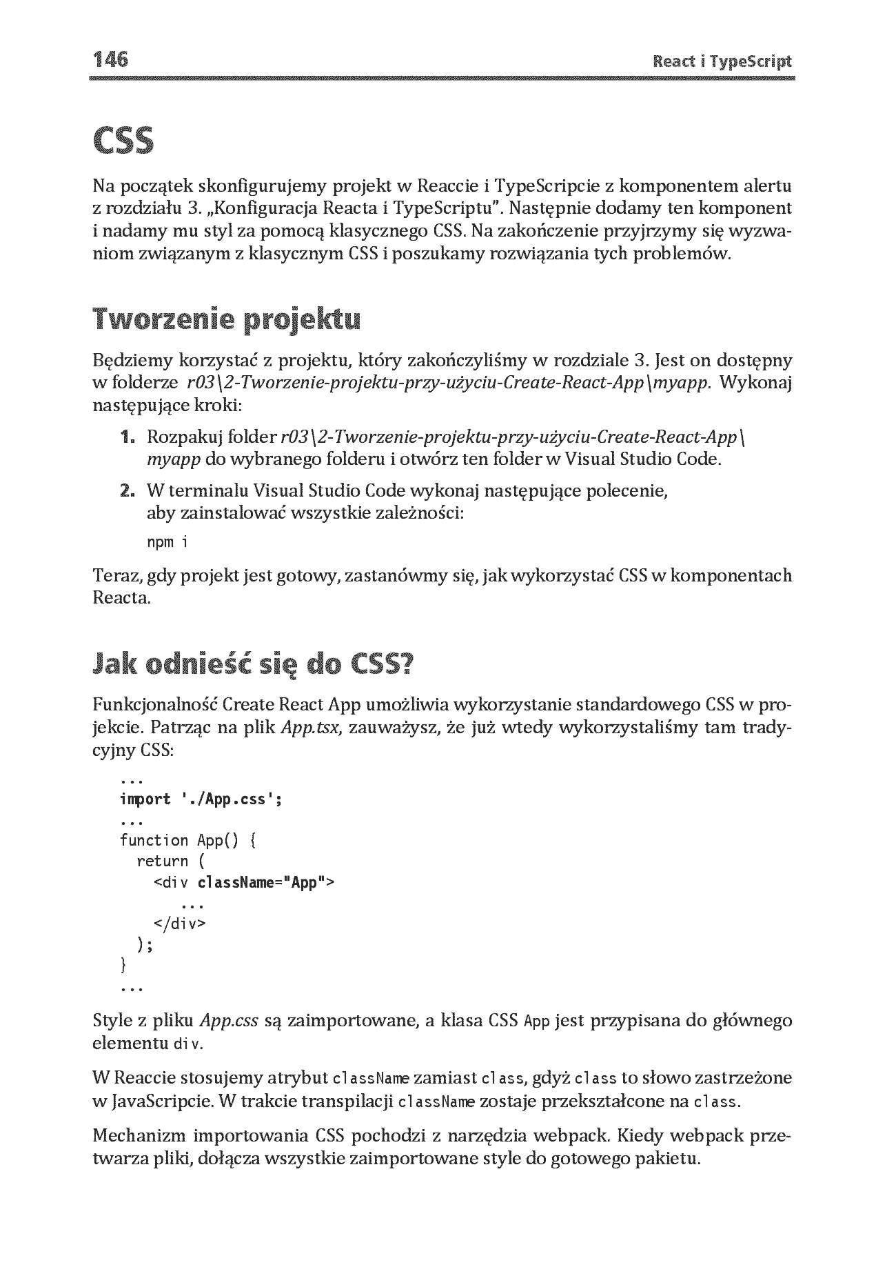 Fragment „React i TypeScript. Reaktywne tworzenie stron internetowych dla początkujących. Wydanie II” — strona 14 z 30
