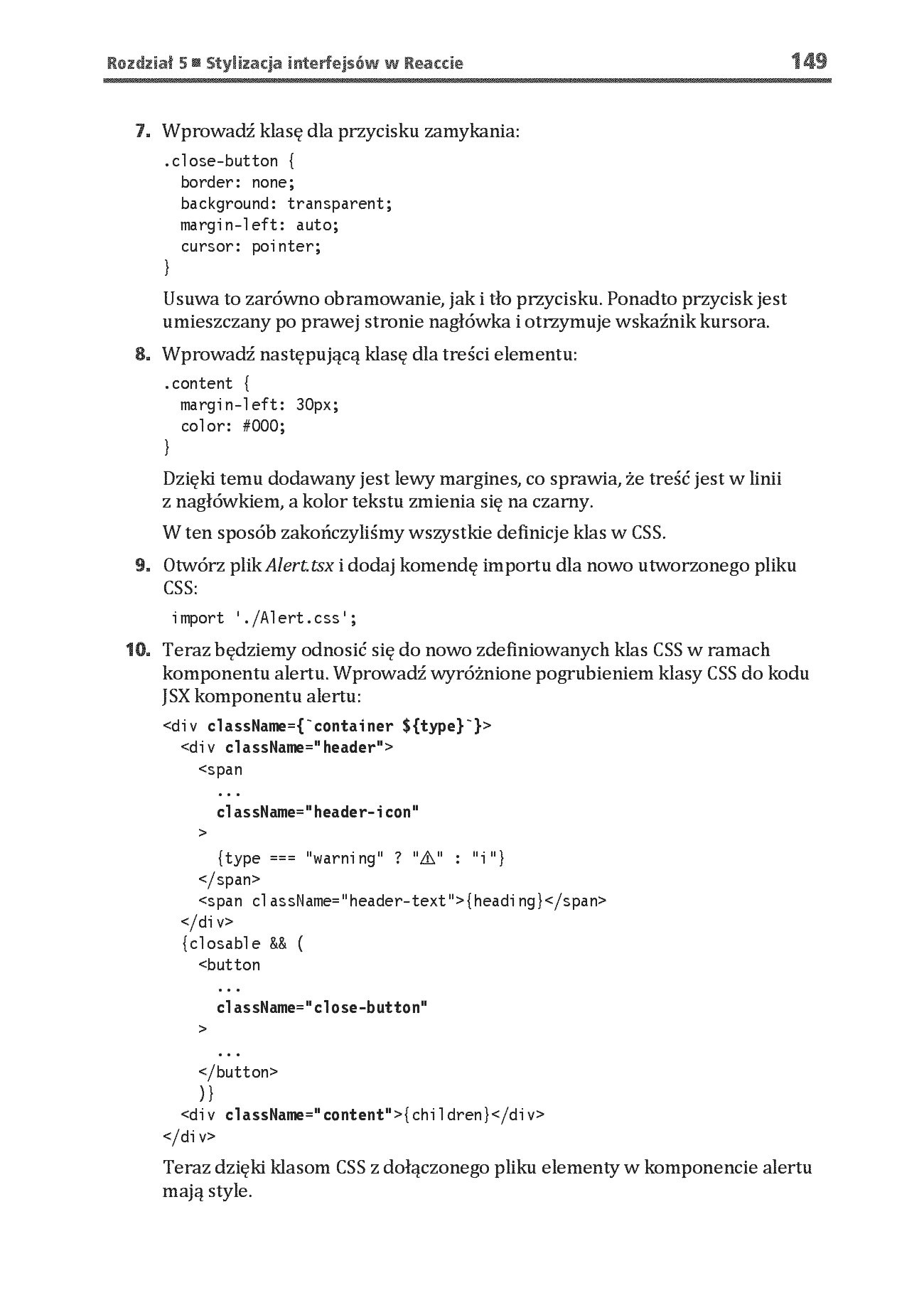 Fragment „React i TypeScript. Reaktywne tworzenie stron internetowych dla początkujących. Wydanie II” — strona 17 z 30