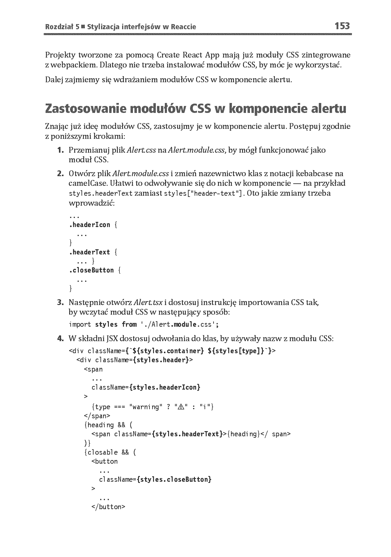 Fragment „React i TypeScript. Reaktywne tworzenie stron internetowych dla początkujących. Wydanie II” — strona 21 z 30