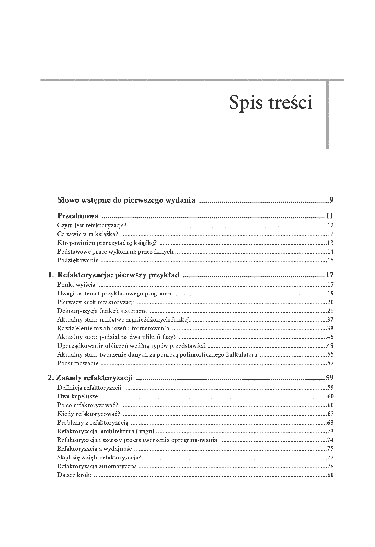 Fragment „Refaktoryzacja. Ulepszanie struktury istniejącego kodu. Wydanie II” — strona 3 z 30