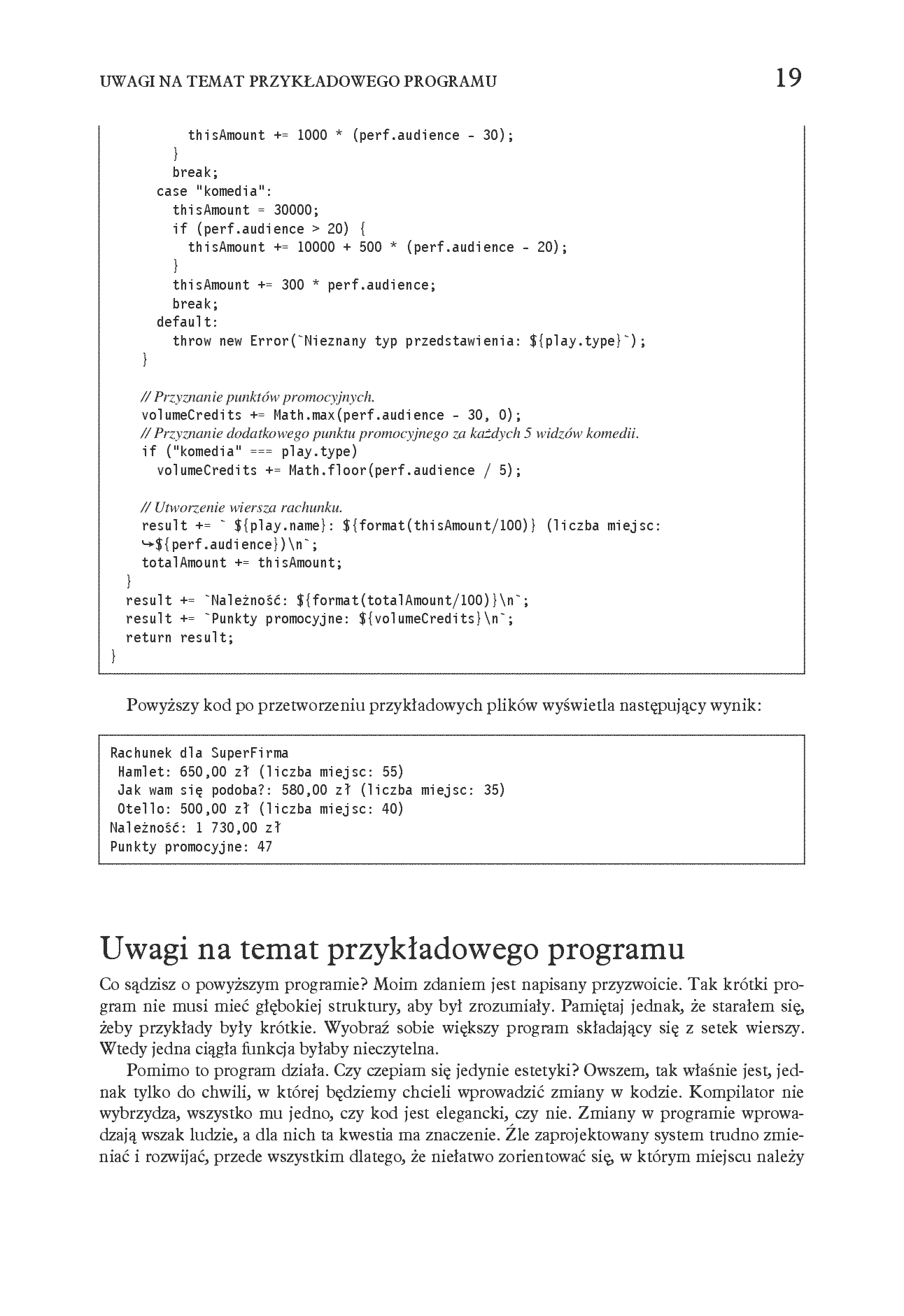 Fragment „Refaktoryzacja. Ulepszanie struktury istniejącego kodu. Wydanie II” — strona 9 z 30