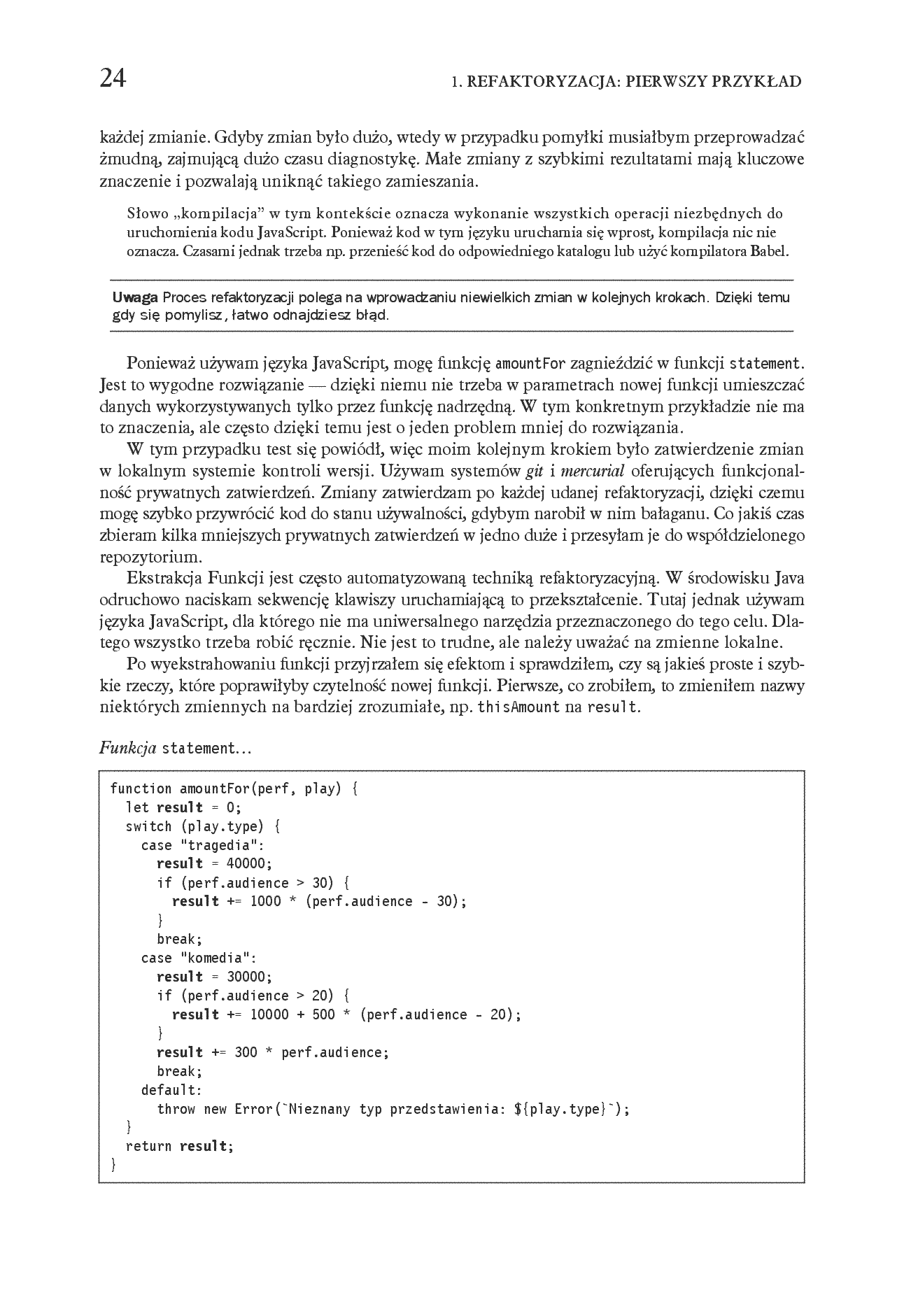 Fragment „Refaktoryzacja. Ulepszanie struktury istniejącego kodu. Wydanie II” — strona 14 z 30