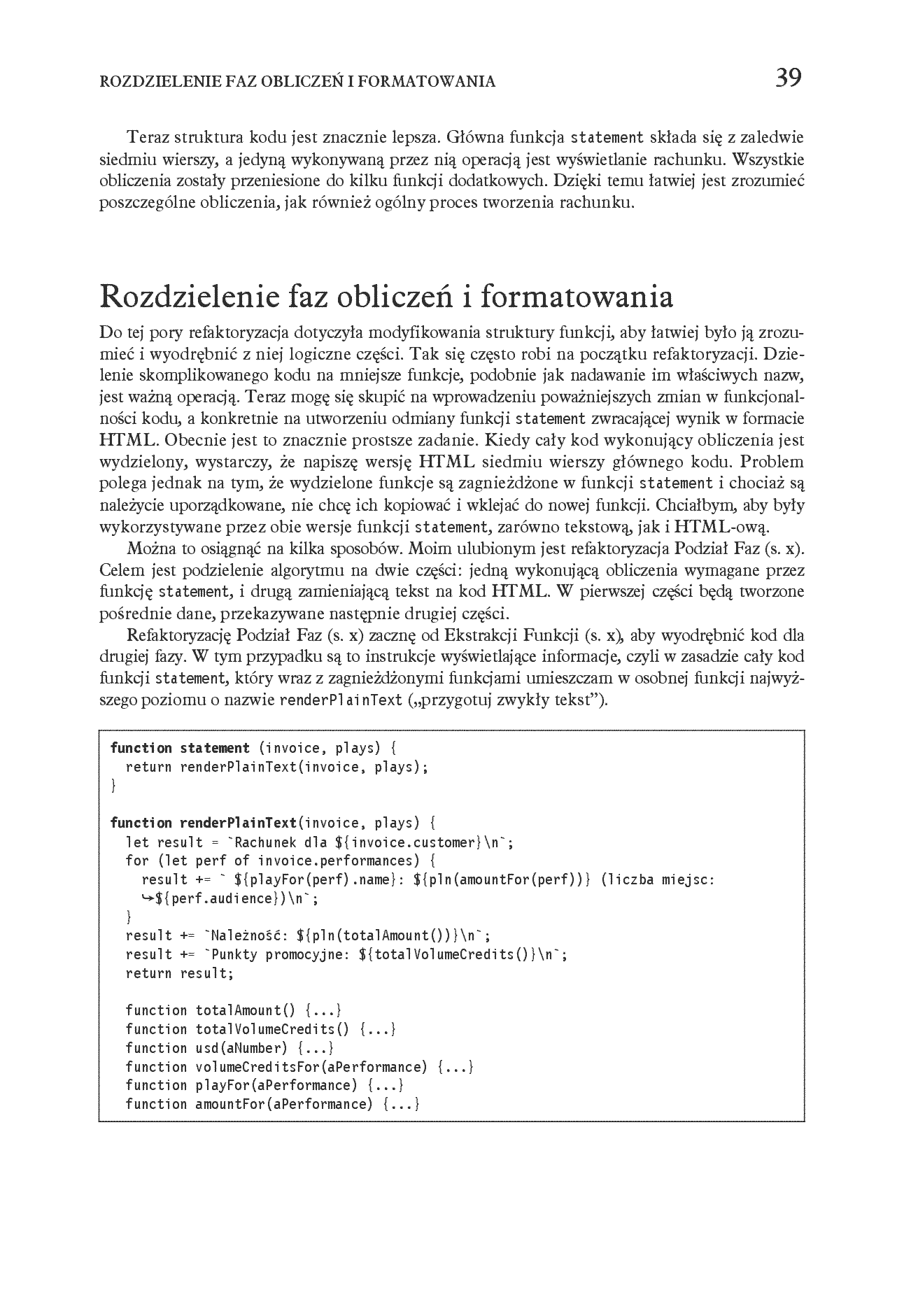 Fragment „Refaktoryzacja. Ulepszanie struktury istniejącego kodu. Wydanie II” — strona 29 z 30