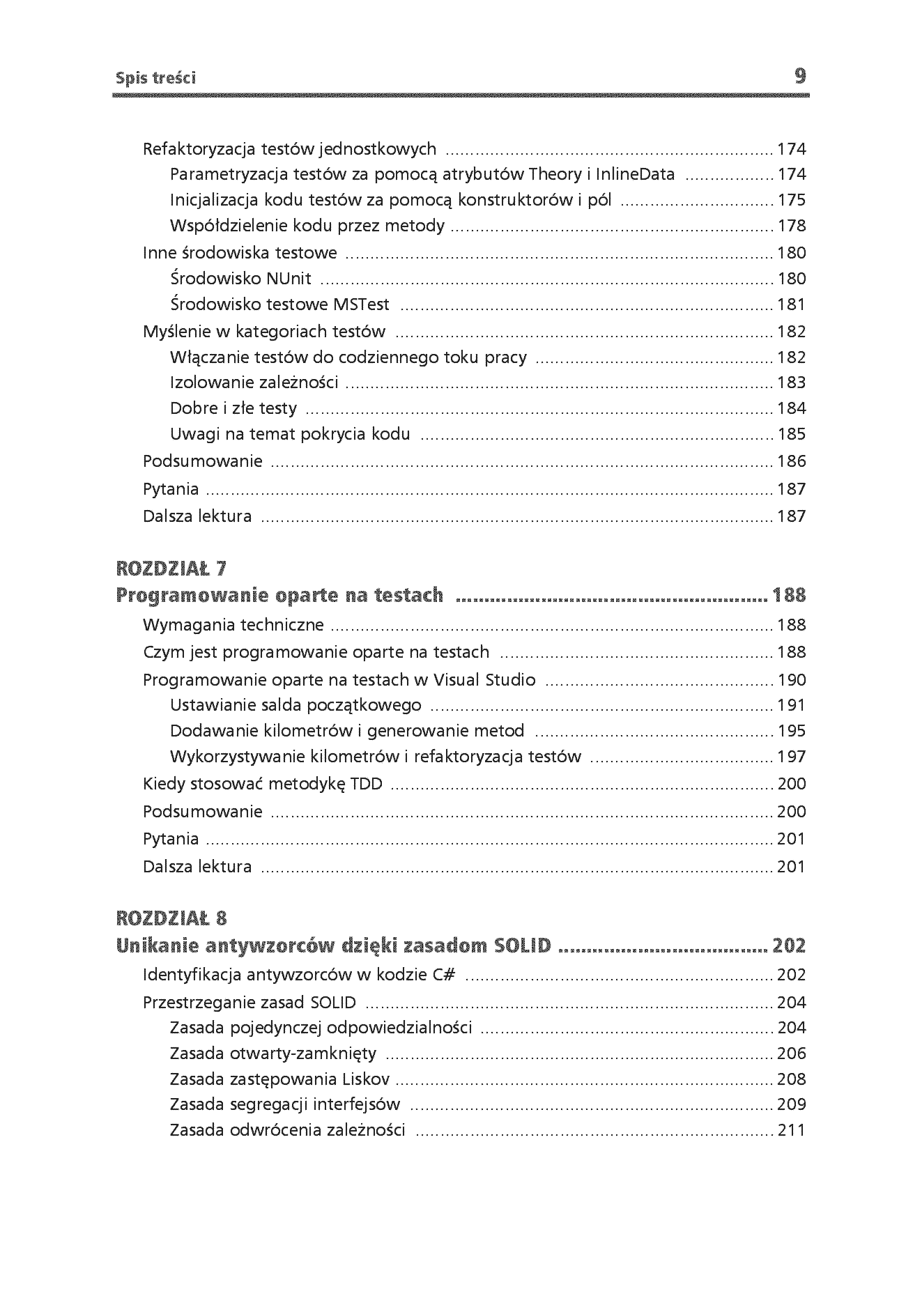 Fragment „Refaktoryzacja w C#. Jak zredukować dług techniczny i optymalizować kod z Visual Studio, .NET 8 i C# 12” — strona 7 z 30