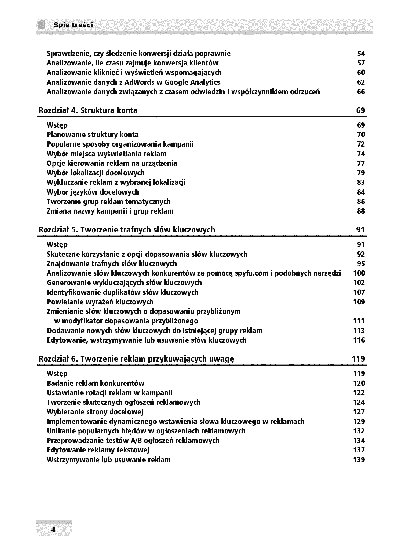 Fragment „Reklamuj się z Google. Skuteczne rozwiązania i przykłady” — strona 4 z 30