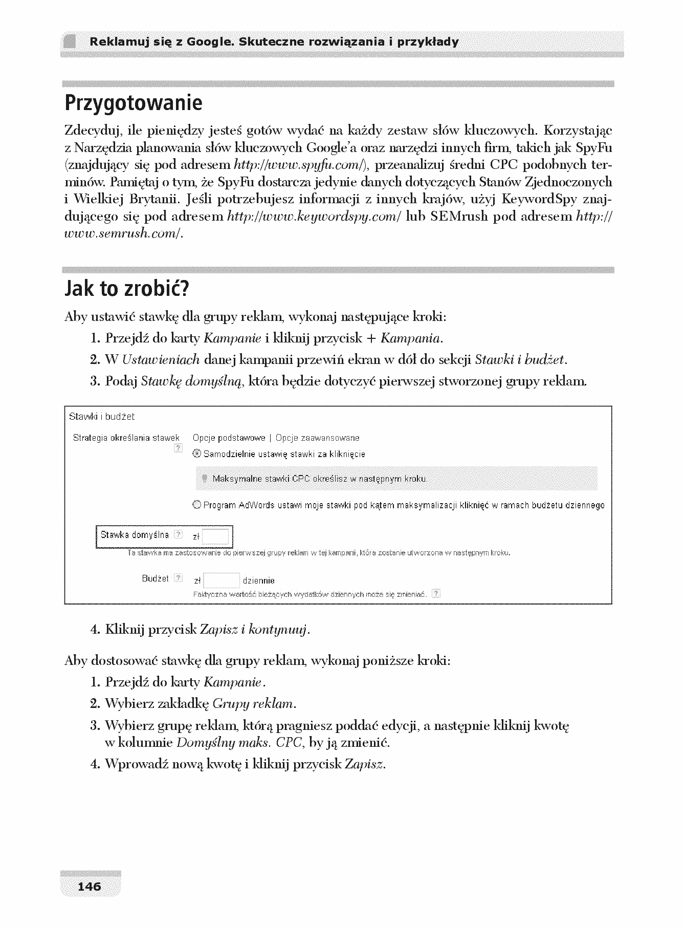 Fragment „Reklamuj się z Google. Skuteczne rozwiązania i przykłady” — strona 14 z 30