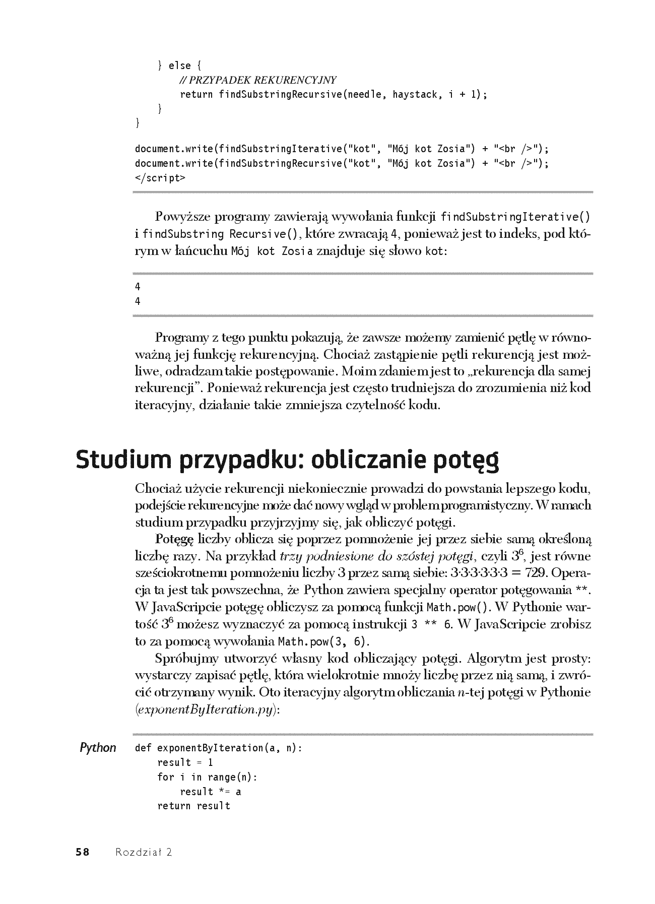 Fragment „Rekurencyjna książka o rekurencji. Zostań mistrzem rozmów kwalifikacyjnych poświęconych językom Python i JavaScript” — strona 24 z 30