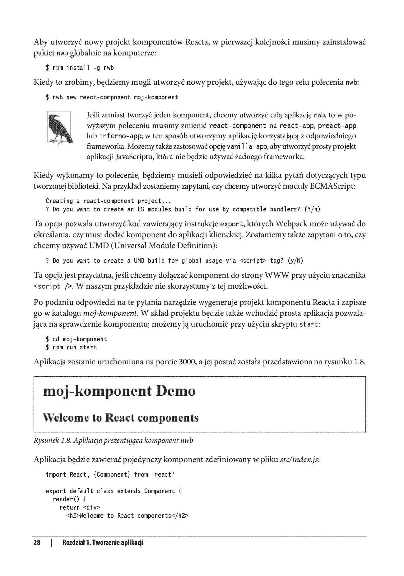 Fragment „React. Receptury. Poradnik dla zaawansowanych” — strona 24 z 30