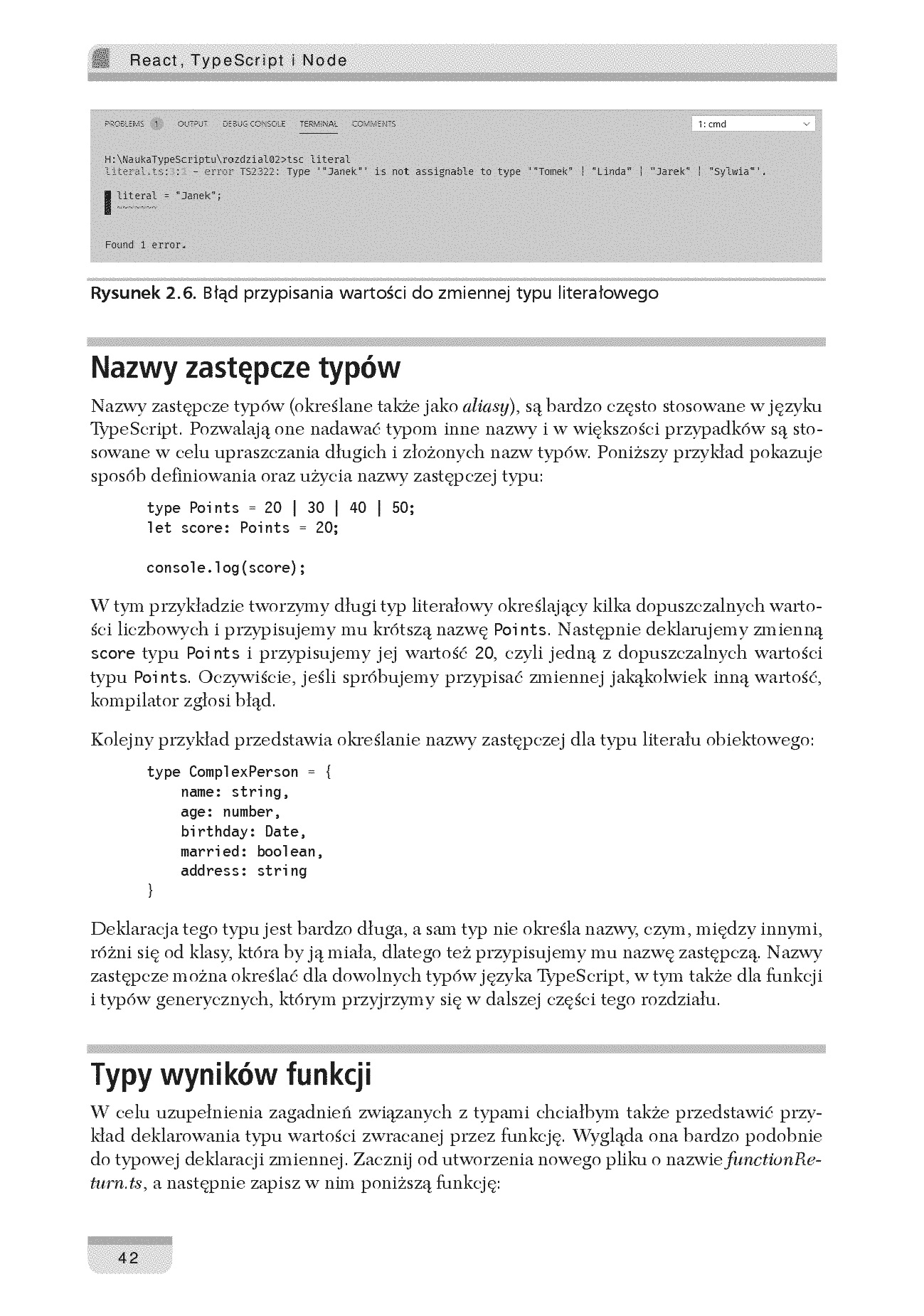 Fragment „React, TypeScript i Node. Tworzenie aplikacji internetowych typu fullstack” — strona 18 z 30