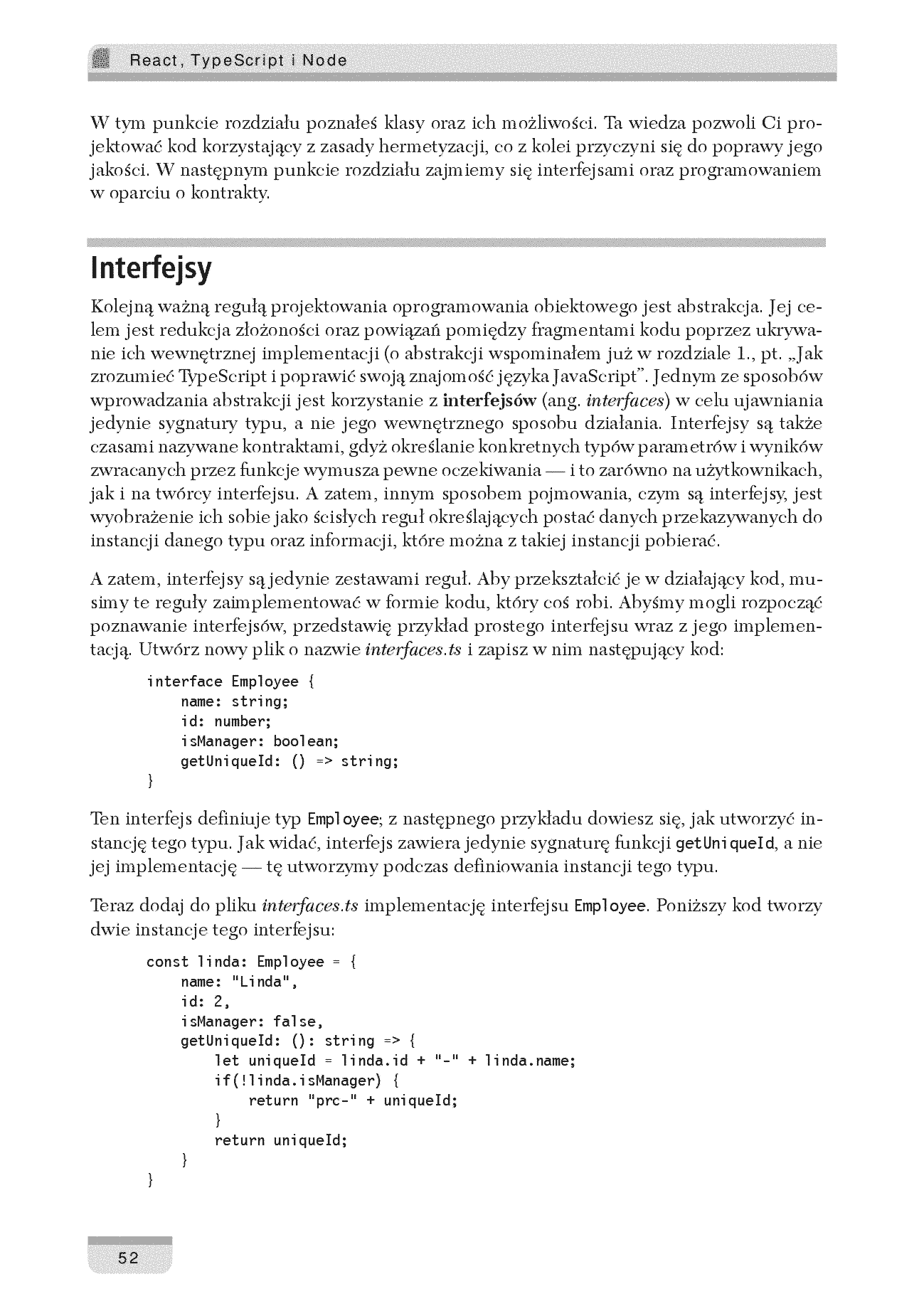 Fragment „React, TypeScript i Node. Tworzenie aplikacji internetowych typu fullstack” — strona 28 z 30