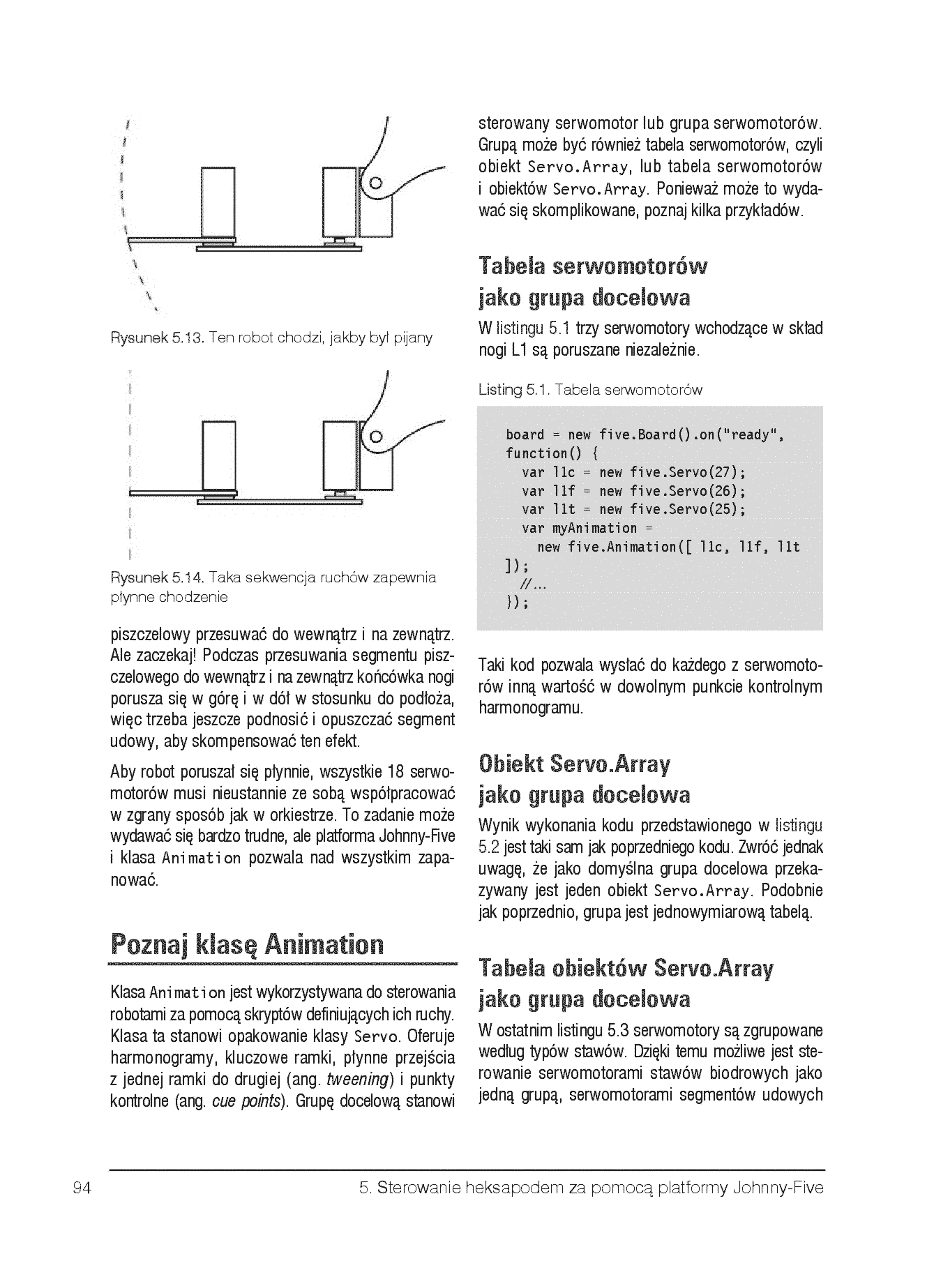 Fragment „Roboty JavaScript od podstaw. Projekty NodeBots dla platformy Johnny-Five z wykorzystaniem płytek Raspberry Pi, Arduino oraz BeagleBone” — strona 22 z 30