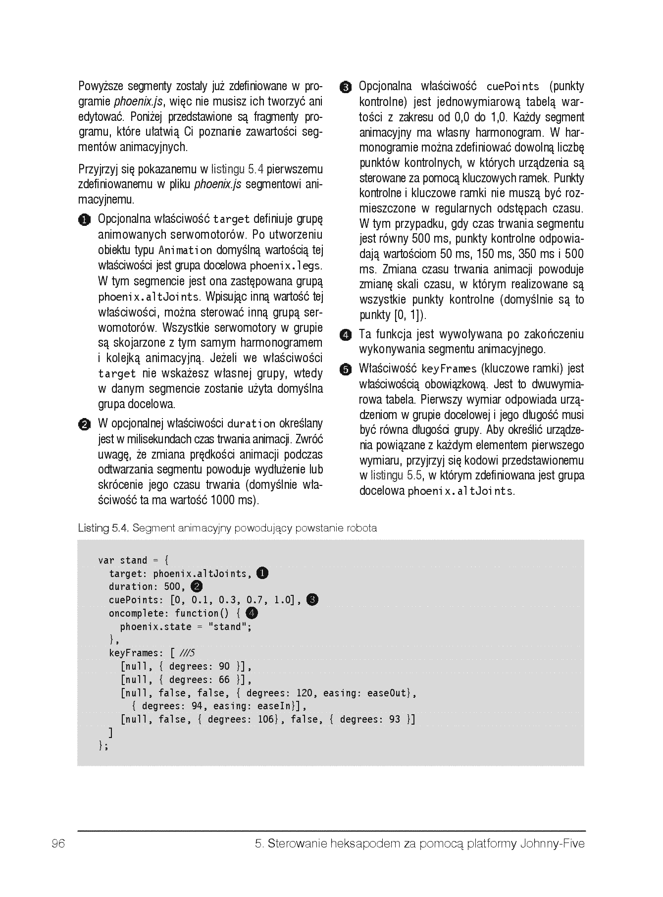 Fragment „Roboty JavaScript od podstaw. Projekty NodeBots dla platformy Johnny-Five z wykorzystaniem płytek Raspberry Pi, Arduino oraz BeagleBone” — strona 24 z 30