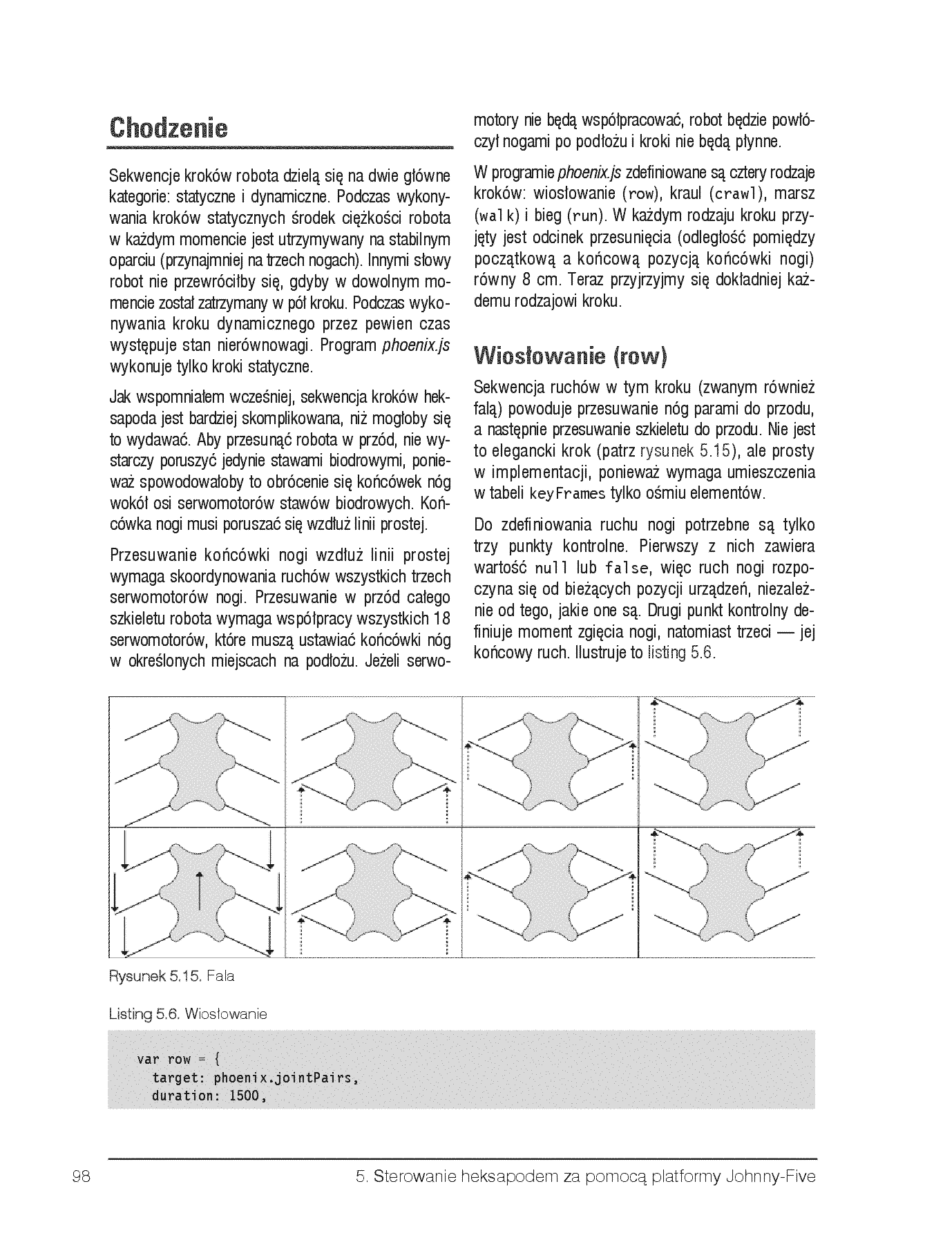 Fragment „Roboty JavaScript od podstaw. Projekty NodeBots dla platformy Johnny-Five z wykorzystaniem płytek Raspberry Pi, Arduino oraz BeagleBone” — strona 26 z 30