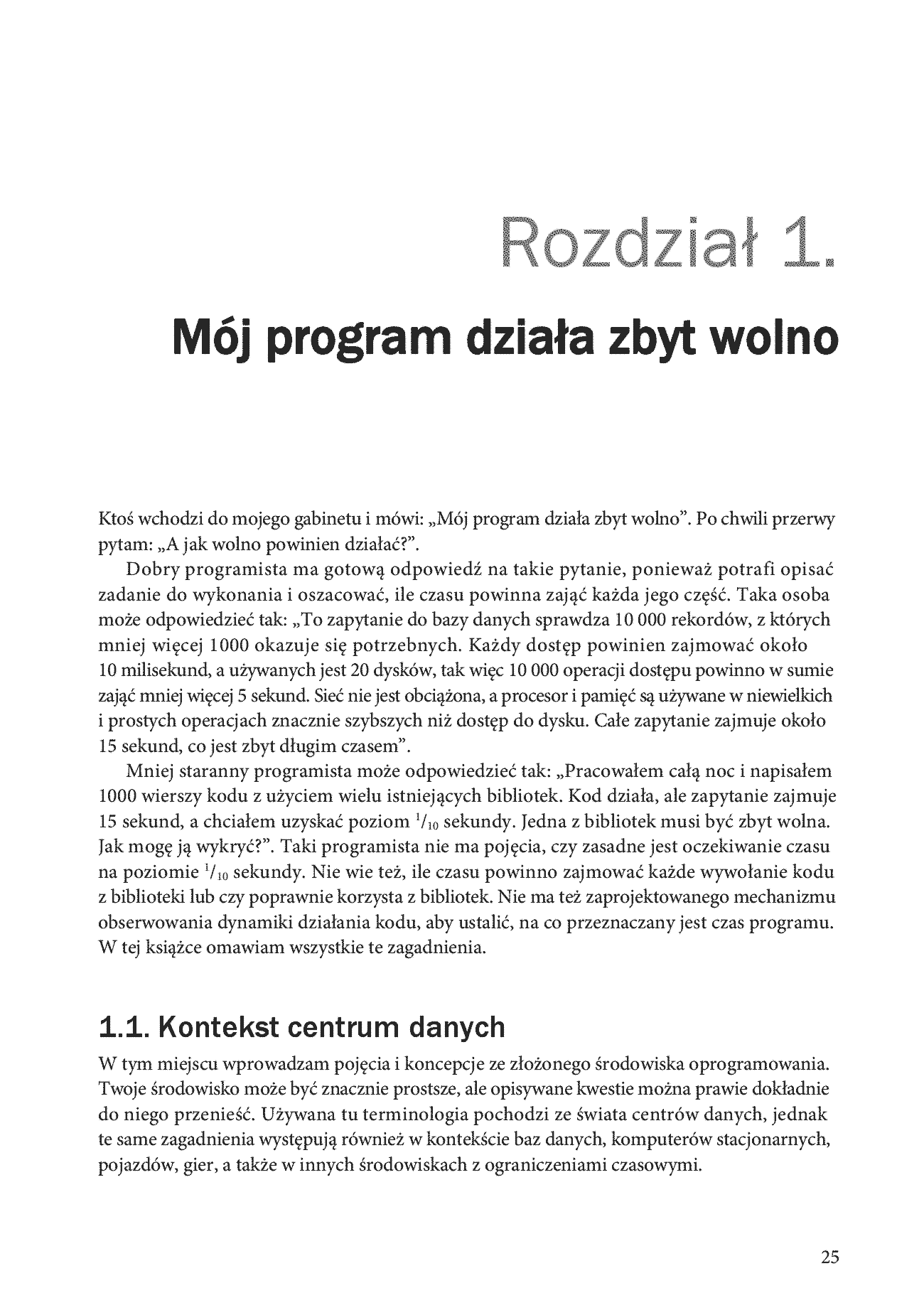 Fragment „Wydajność i optymalizacja kodu. Istota dynamiki działania oprogramowania” — strona 13 z 26