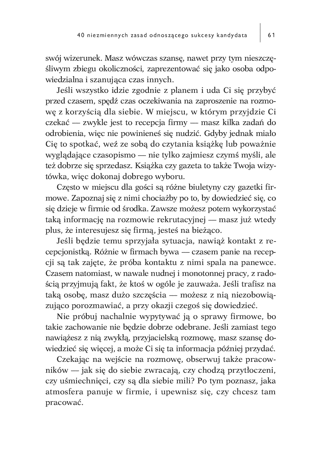 Fragment „Rozmowa kwalifikacyjna. O czym nie wiedzą kandydaci do pracy, czyli sekrety rekrutujących” — strona 7 z 20