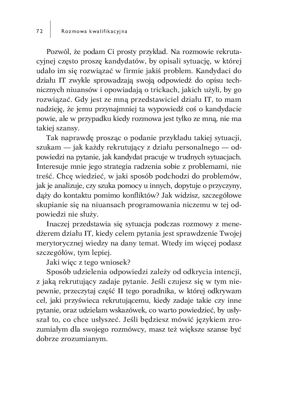 Fragment „Rozmowa kwalifikacyjna. O czym nie wiedzą kandydaci do pracy, czyli sekrety rekrutujących” — strona 18 z 20