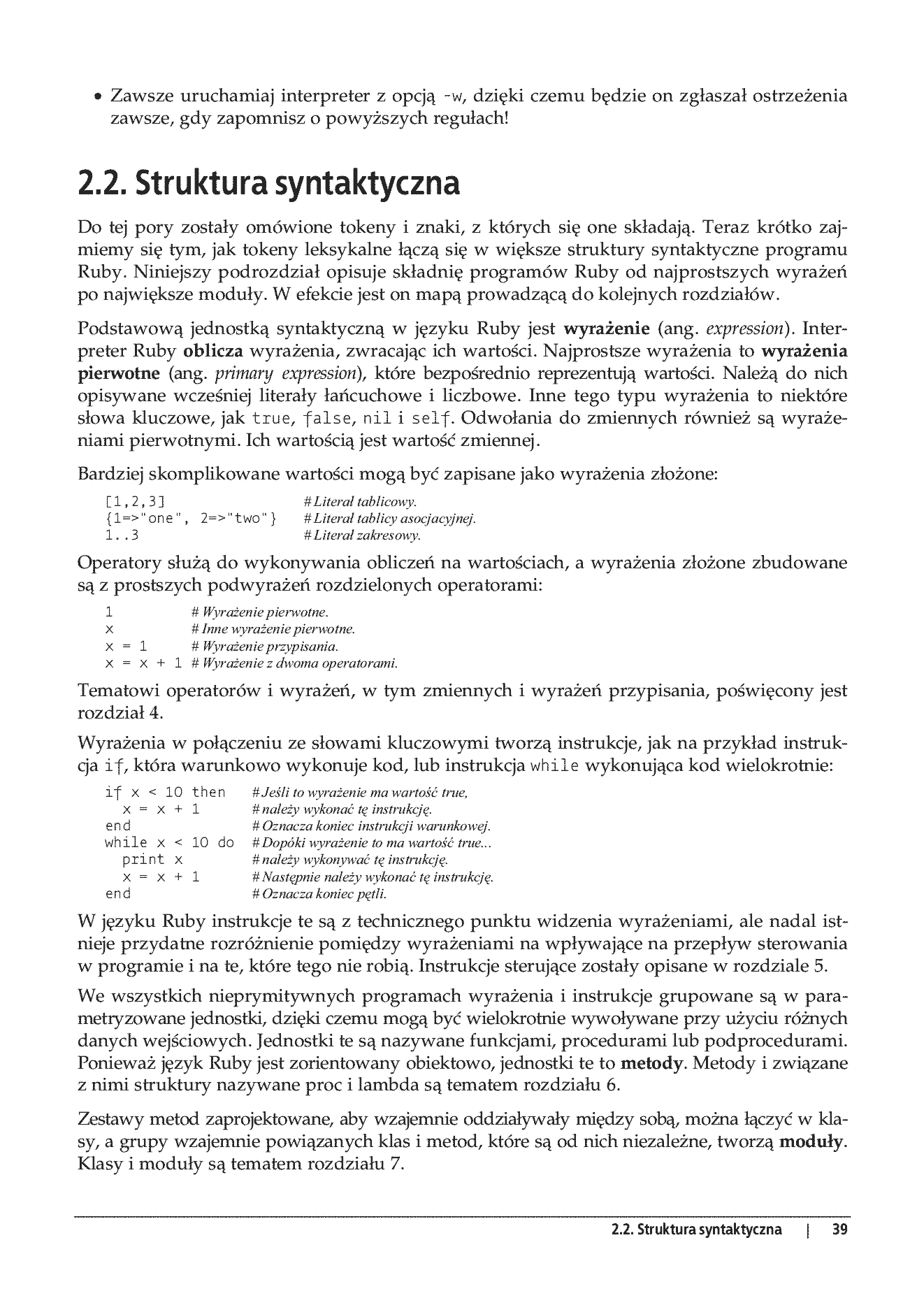 Fragment „Ruby. Programowanie” — strona 13 z 18