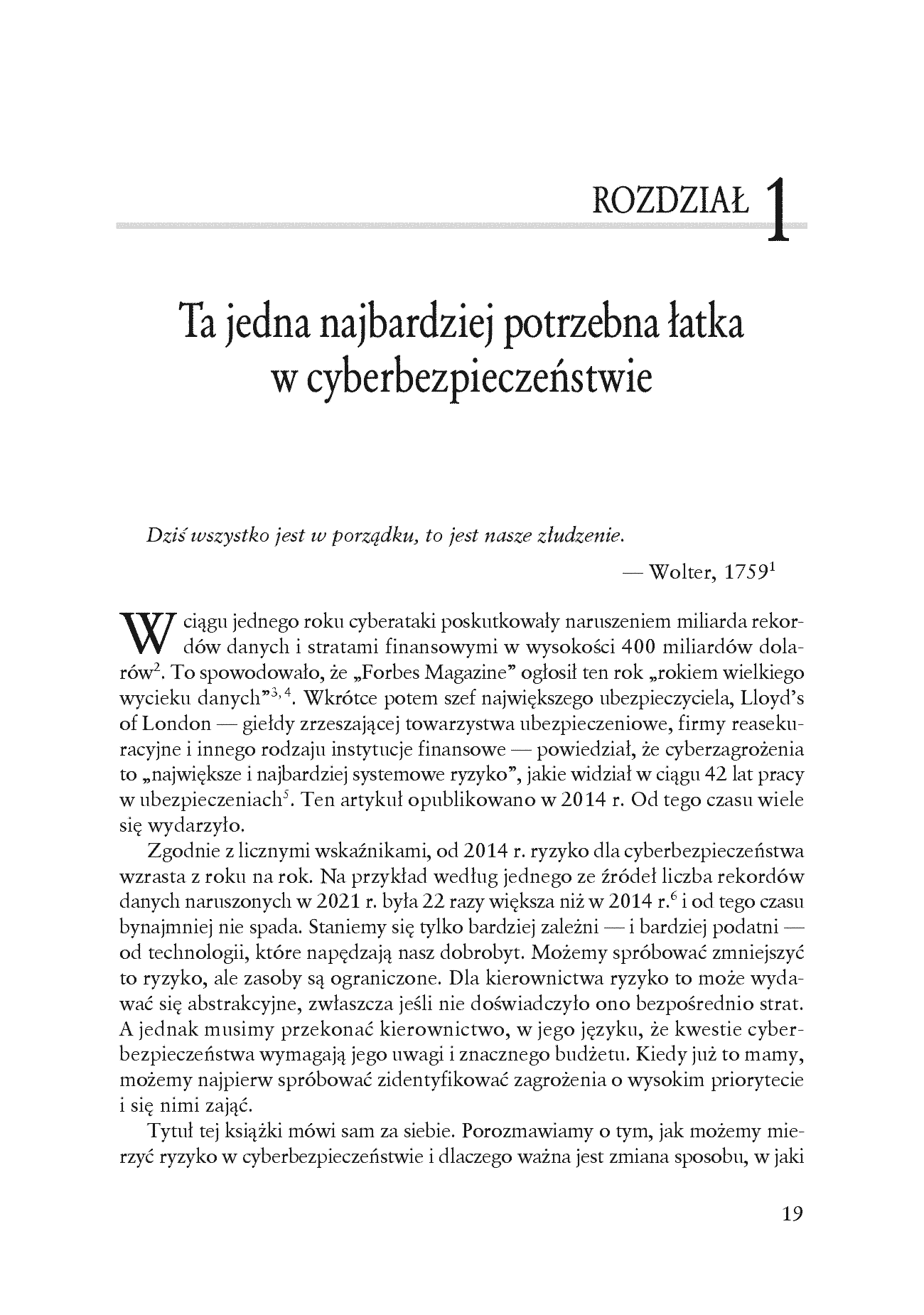 Fragment „Ryzyko w cyberbezpieczeństwie. Metody modelowania, pomiaru i szacowania ryzyka. Wydanie II” — strona 5 z 20