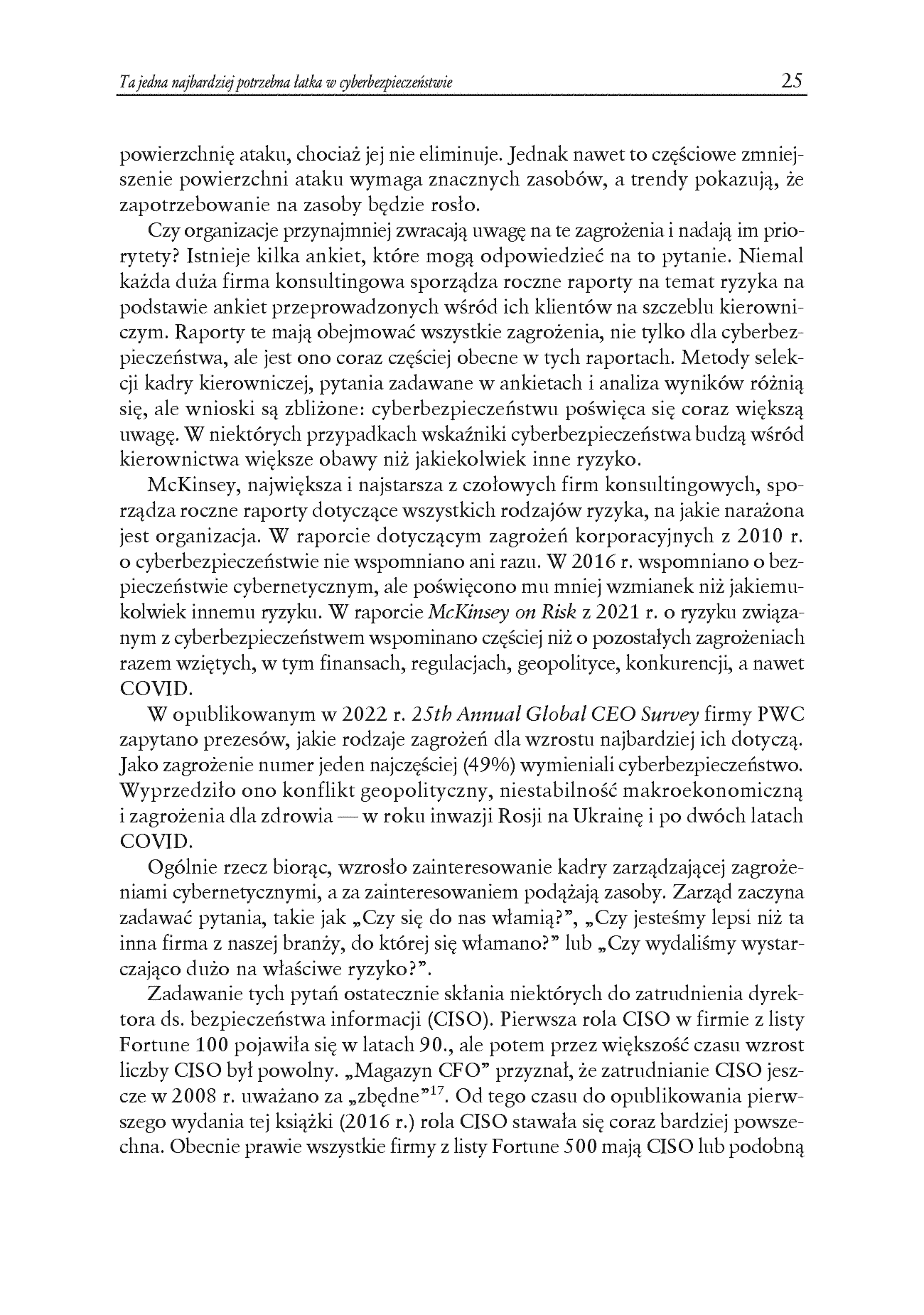 Fragment „Ryzyko w cyberbezpieczeństwie. Metody modelowania, pomiaru i szacowania ryzyka. Wydanie II” — strona 11 z 20