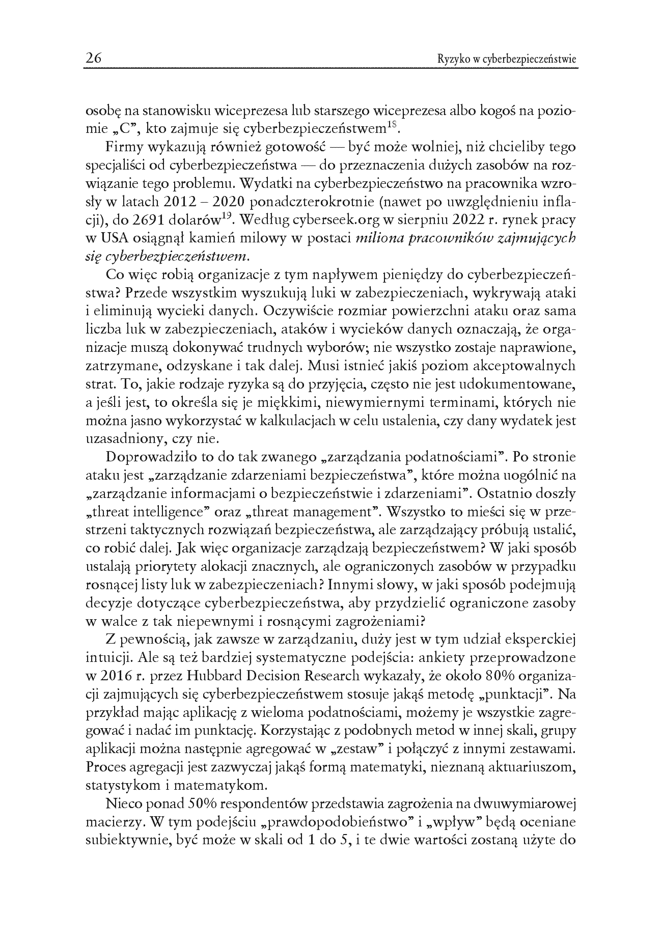 Fragment „Ryzyko w cyberbezpieczeństwie. Metody modelowania, pomiaru i szacowania ryzyka. Wydanie II” — strona 12 z 20