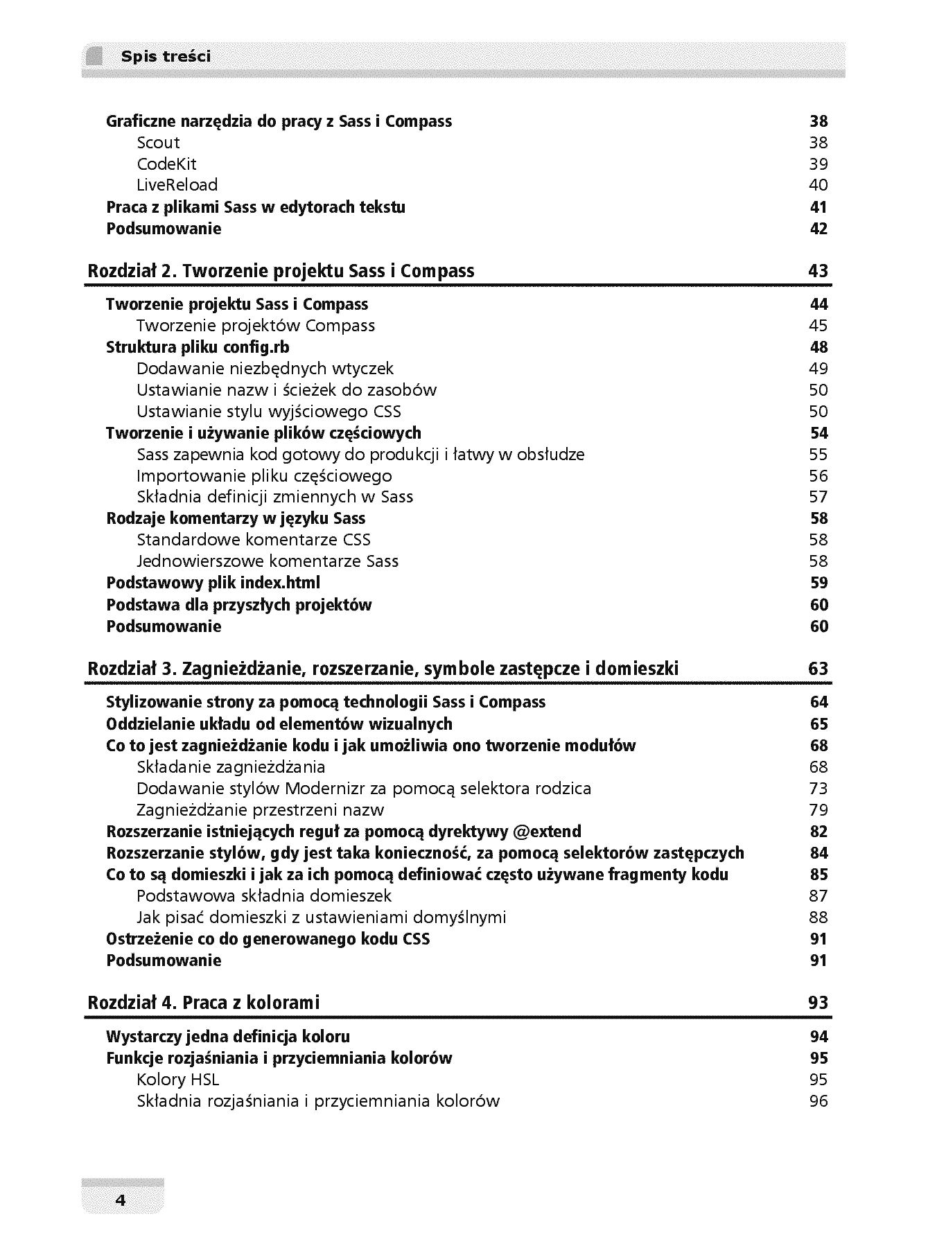 Fragment „Sass i Compass. Praktyczny przewodnik dla projektantów” — strona 4 z 30