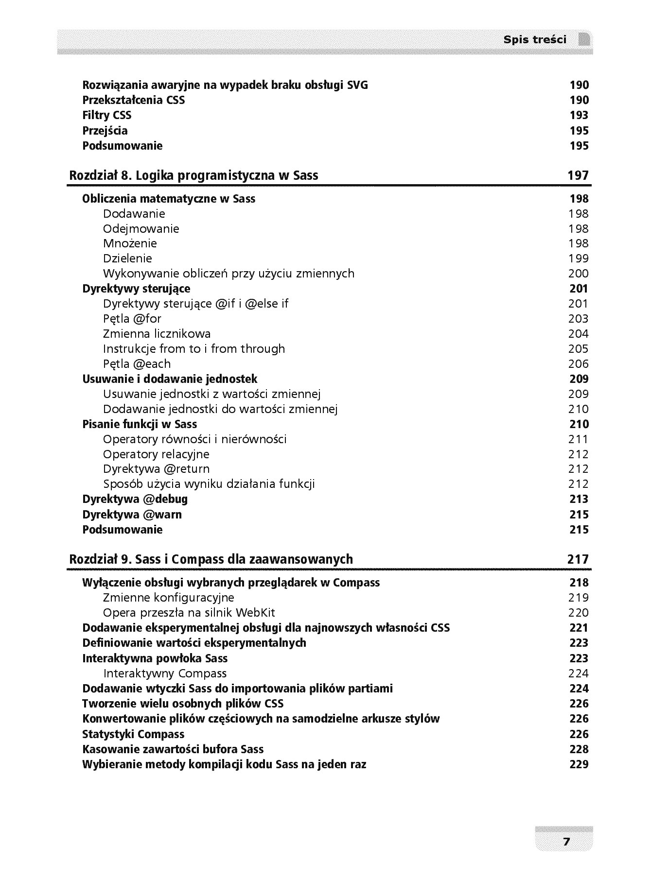 Fragment „Sass i Compass. Praktyczny przewodnik dla projektantów” — strona 7 z 30