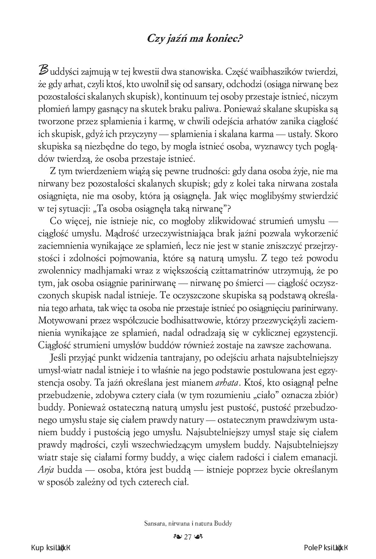 Fragment „Sansara, nirwana i natura Buddy” — strona 11 z 30