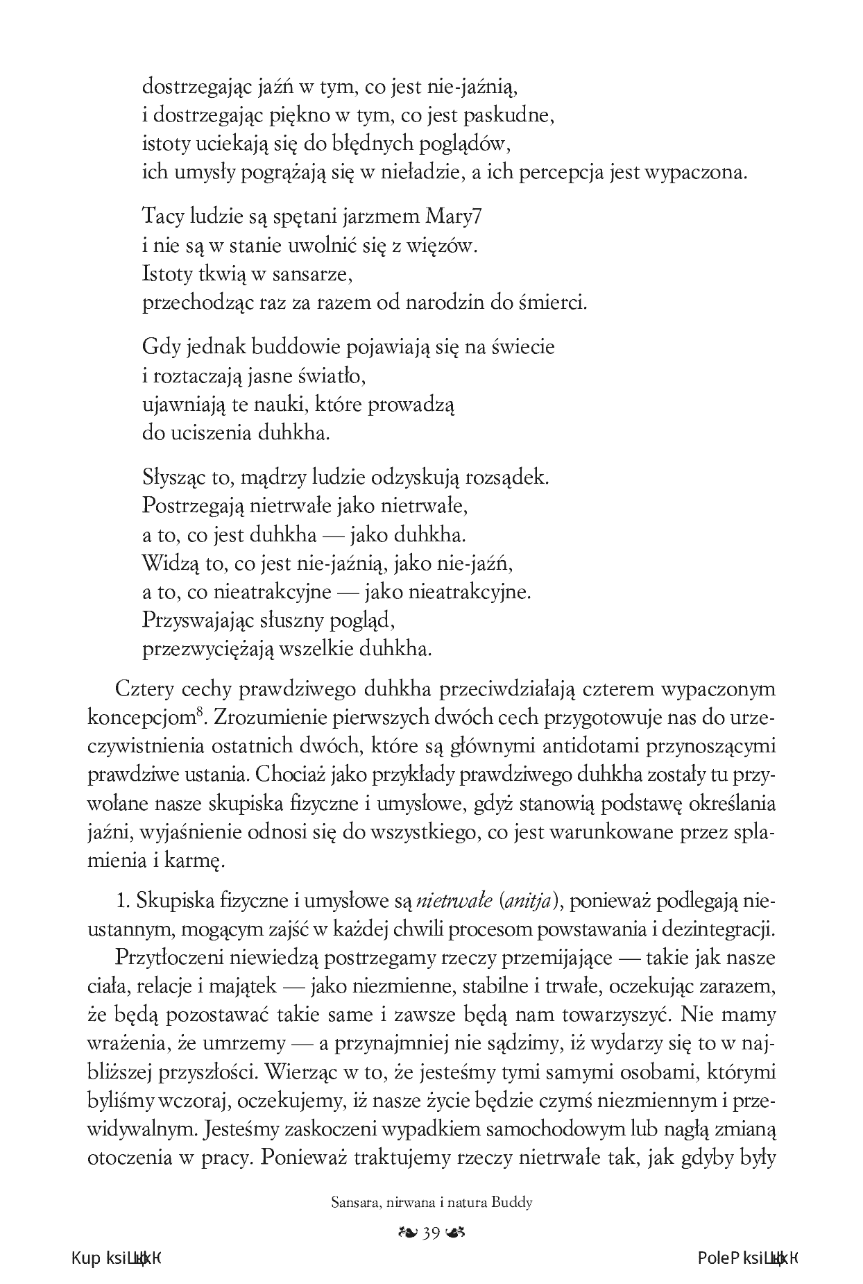 Fragment „Sansara, nirwana i natura Buddy” — strona 23 z 30