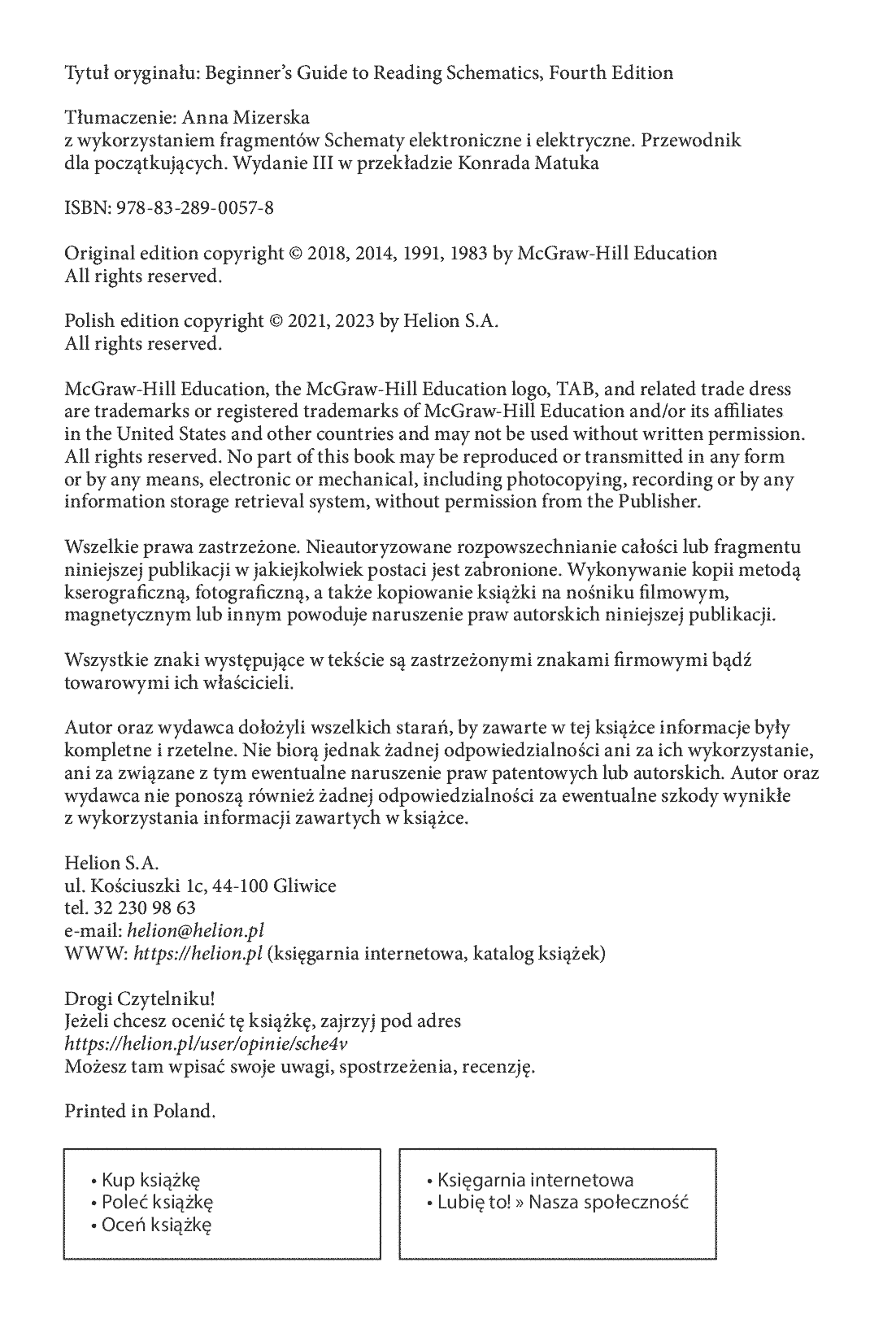 Fragment „Schematy elektroniczne i elektryczne. Przewodnik dla początkujących. Wydanie IV” — strona 2 z 30