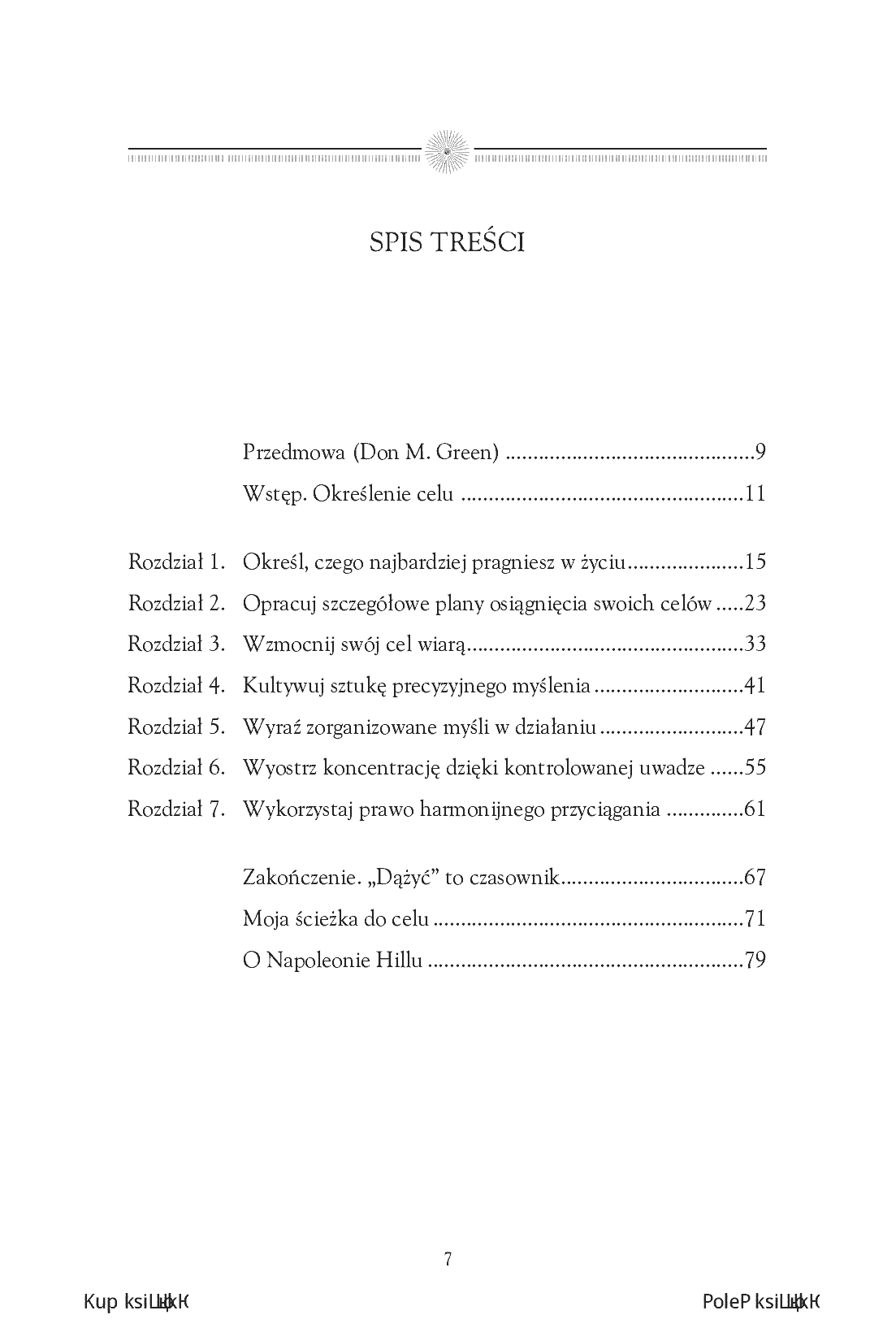 Fragment „Ścieżka do celu według Napoleona Hilla. 7 kroków, żeby prowadzić życie pełne sensu” — strona 3 z 14