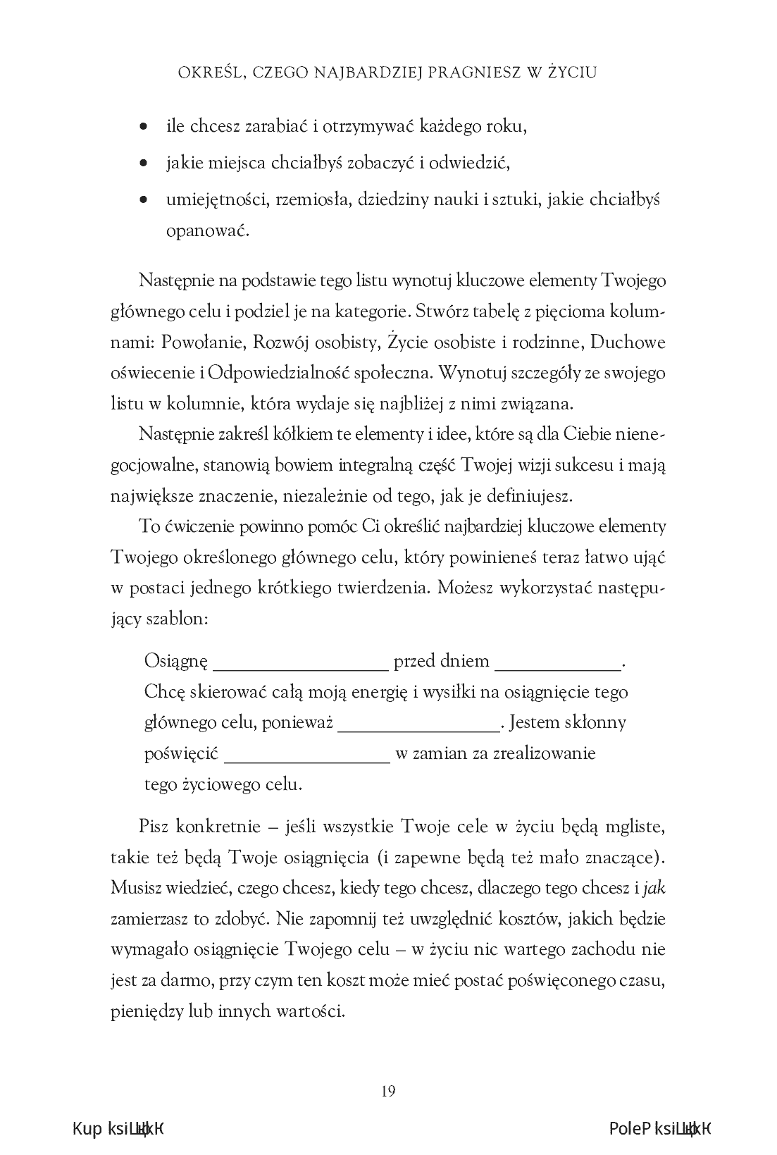 Fragment „Ścieżka do celu według Napoleona Hilla. 7 kroków, żeby prowadzić życie pełne sensu” — strona 9 z 14