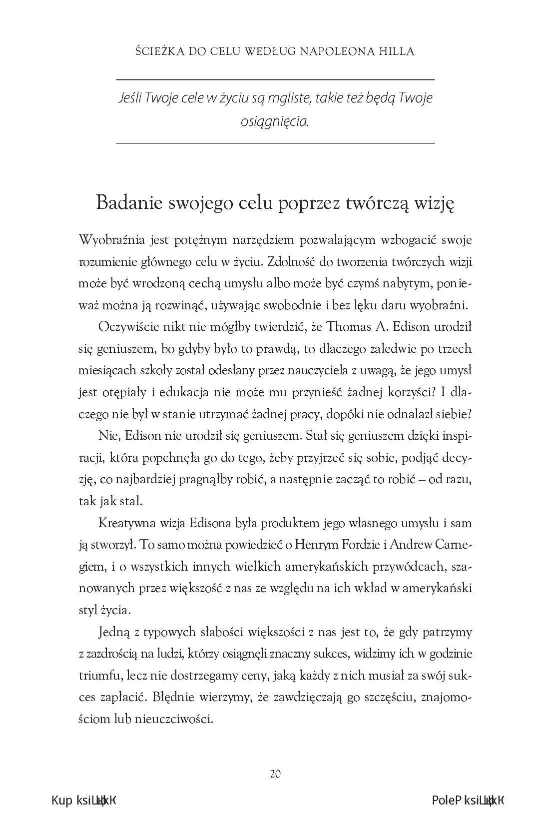 Fragment „Ścieżka do celu według Napoleona Hilla. 7 kroków, żeby prowadzić życie pełne sensu” — strona 10 z 14
